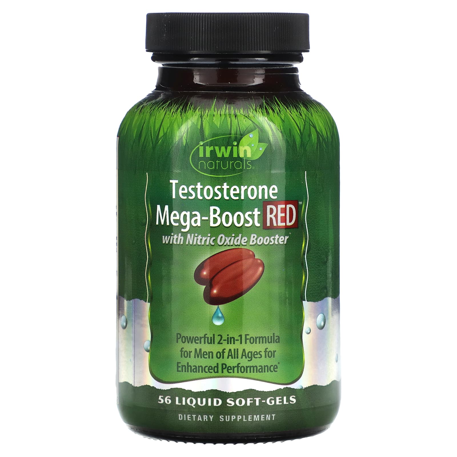 Irwin Naturals Testosterone Mega-Boost Red 56 желатиновых капсул 4790₽