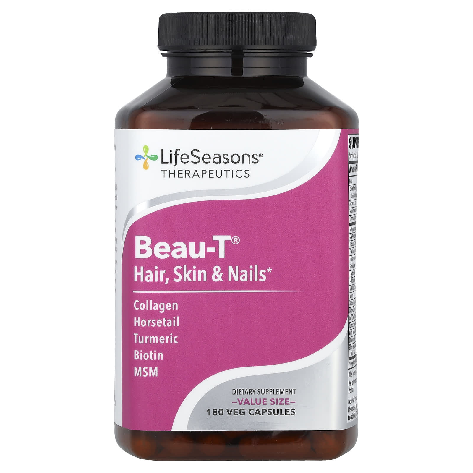 LifeSeasons Therapeutics Beau-T для волос кожи и ногтей 180 растительных капсул 11290₽