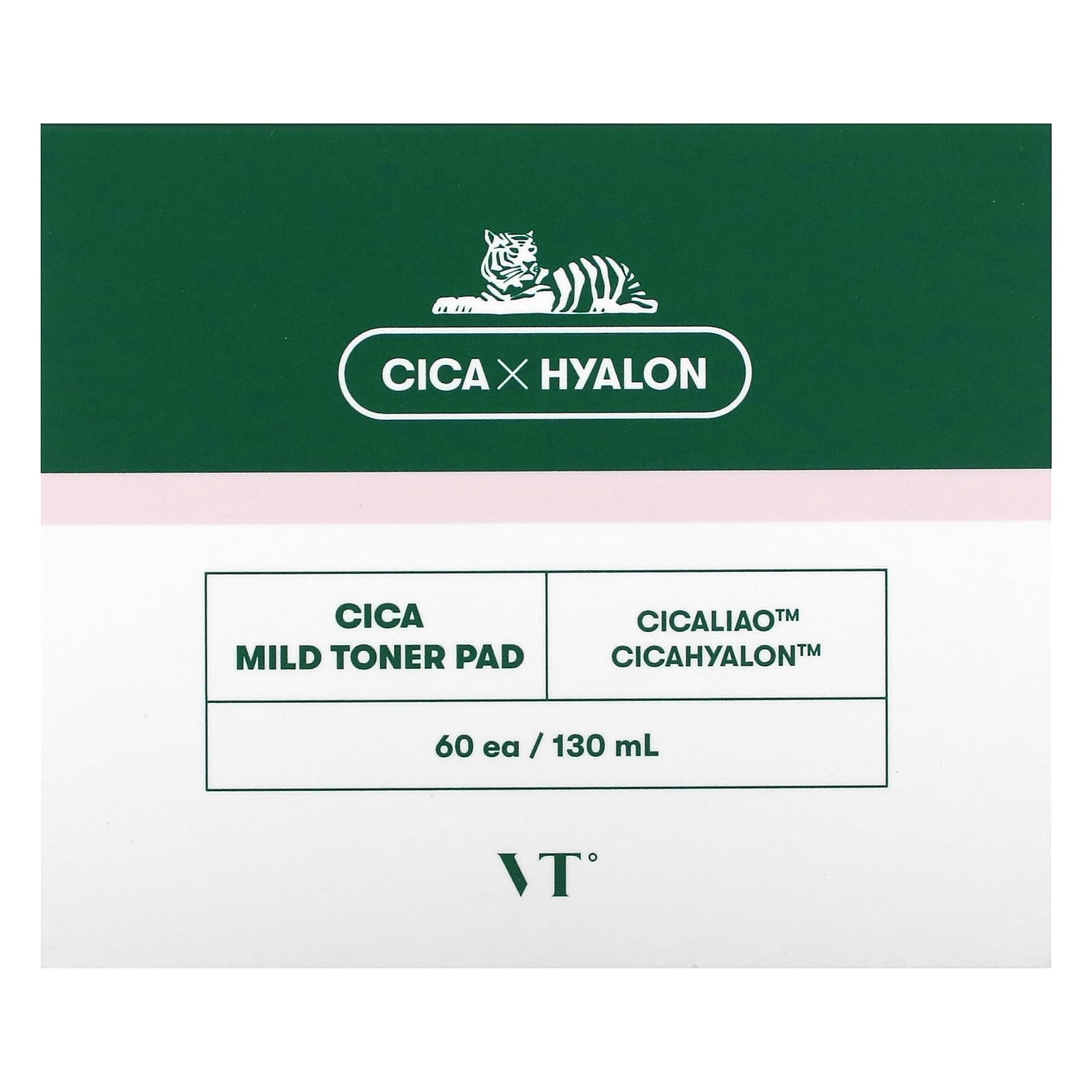 VT Cosmetics Cica Mild Toner Pad 60 подушечек 130 мл 2890₽