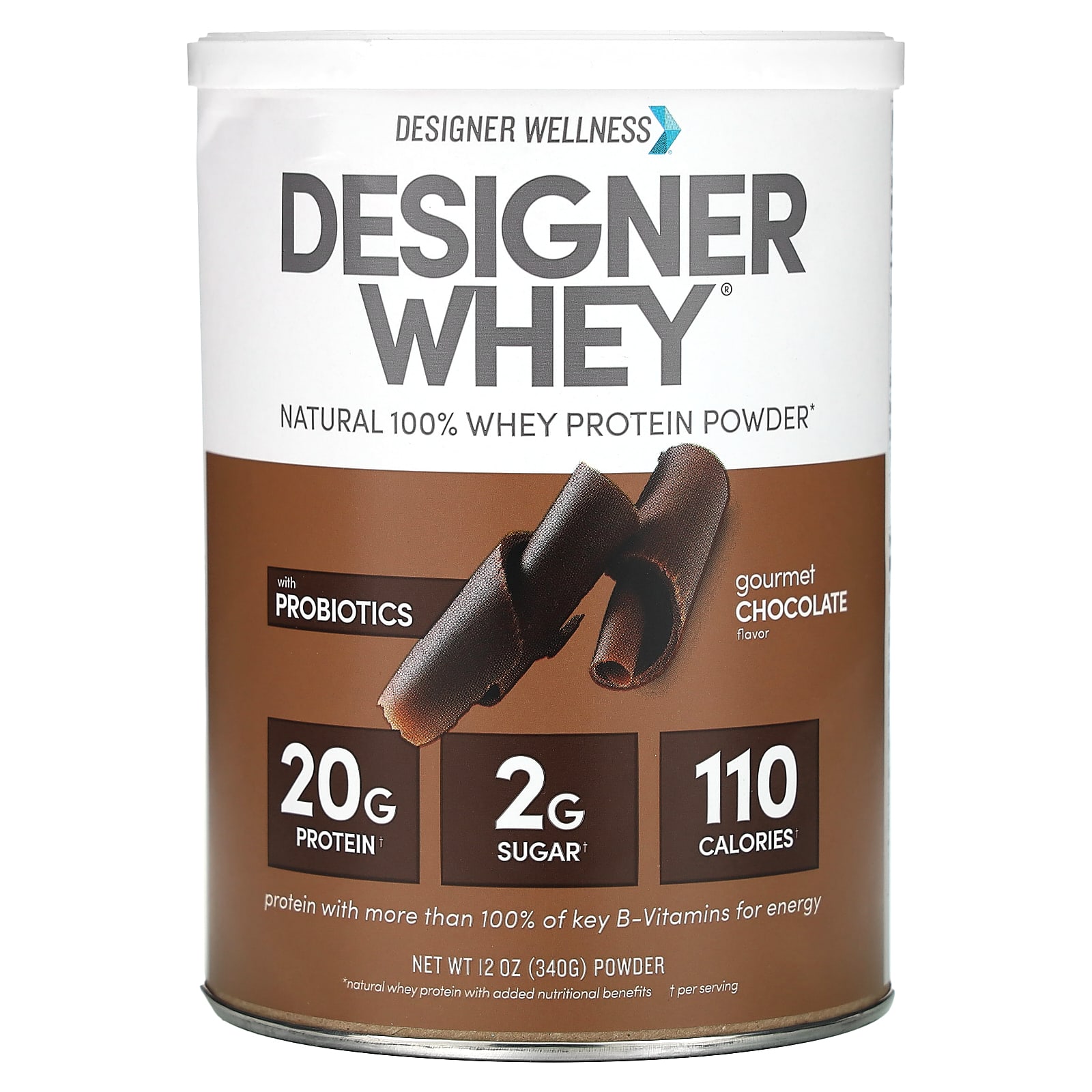 Designer Wellness Designer Whey натуральный 100 порошок из сывороточного протеина вкус шоколада 340 г 12 унций 3590₽