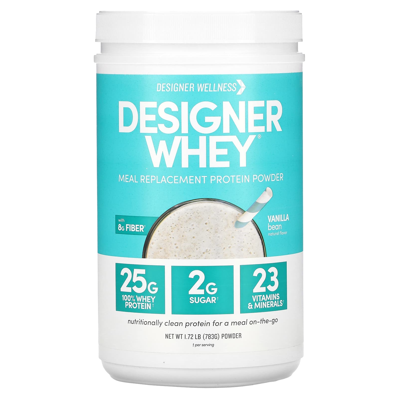 Designer Wellness Designer Whey протеиновый порошок для замены приемов пищи ваниль 783 г 172 фунта 6690₽