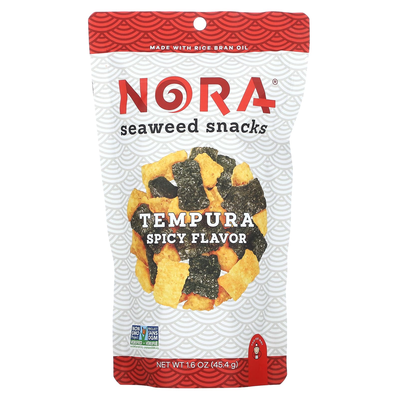 Nora Snacks, Seaweed Snacks, Tempura Spicy, 45,4 г (1,6 унции)