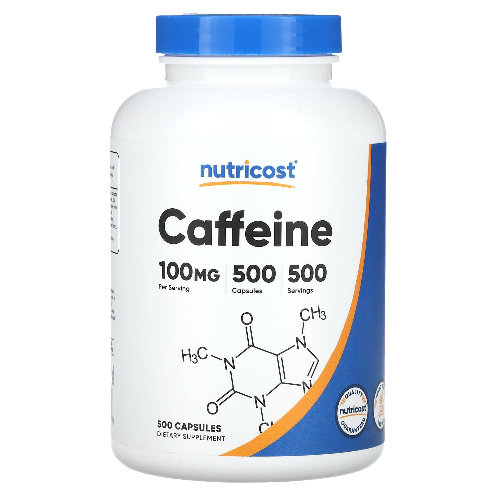 Nutricost Кофеин 100 мг 500 капсул 3390₽