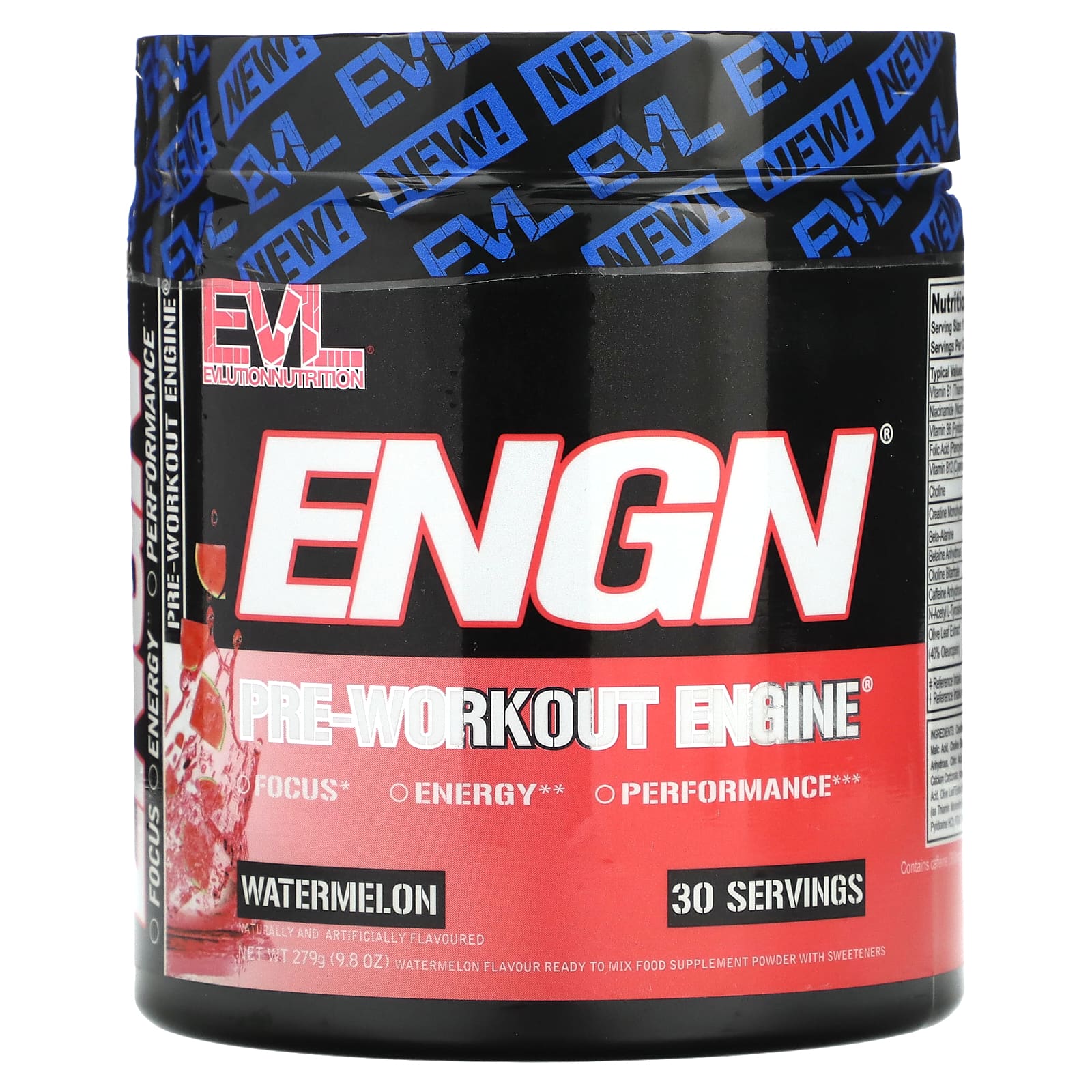EVLution Nutrition ENGN перед тренировкой арбуз 279 г 98 унции 2890₽