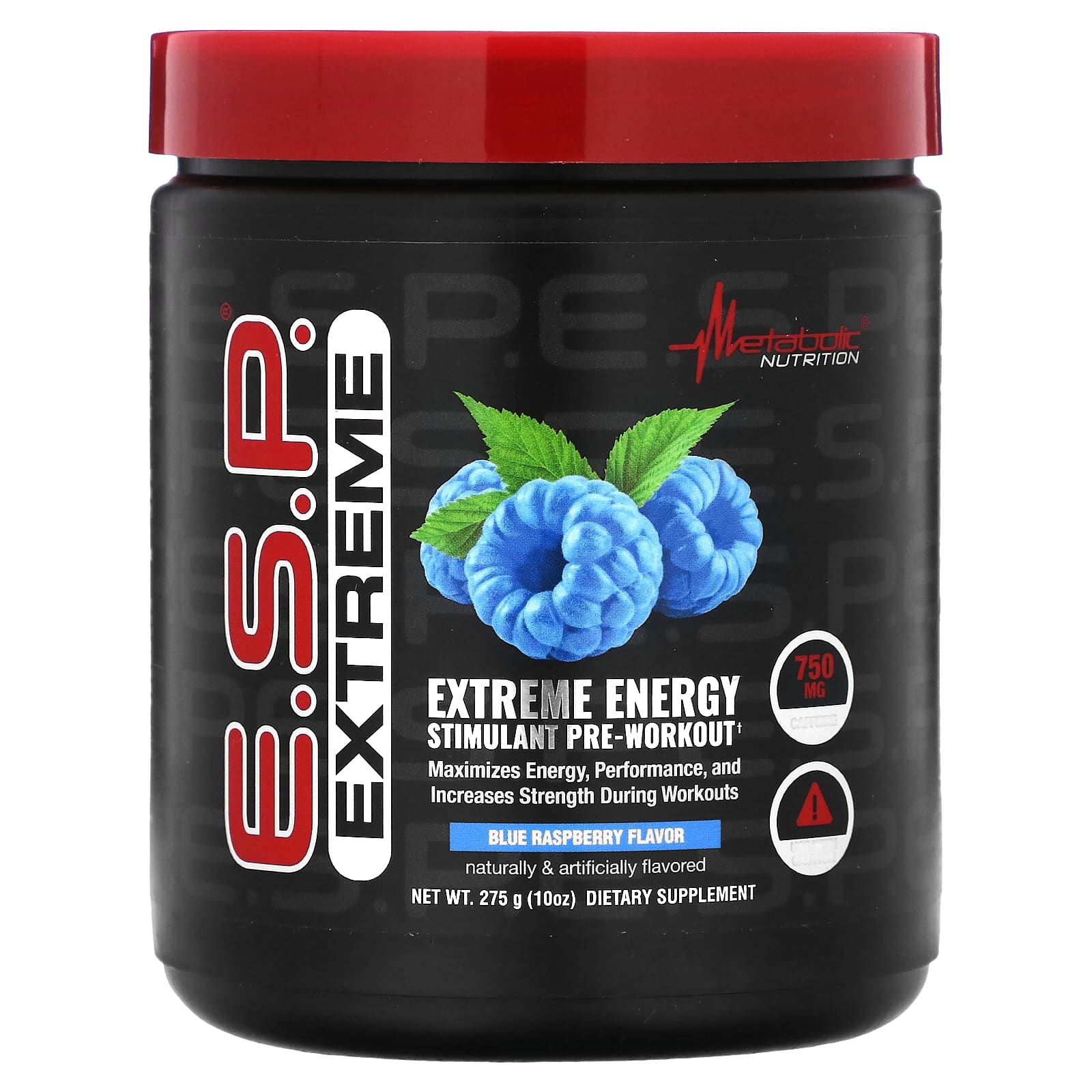 Metabolic Nutrition ESP Extreme Energy Stimulant Pre-Workout синяя малина 275 г 10 унций 7590₽