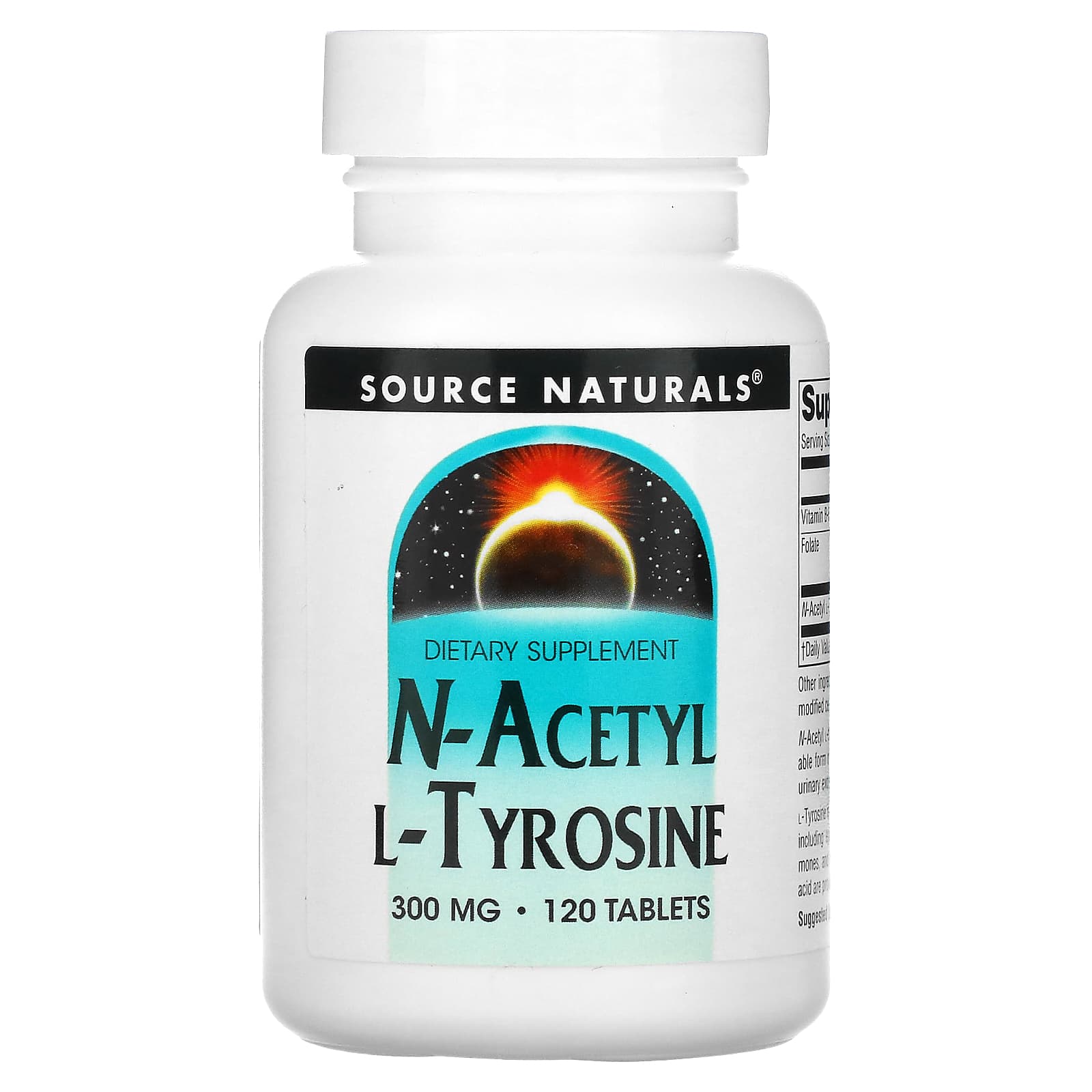Source Naturals N-ацетил L-тирозин 300 мг 120 таблеток 3490₽