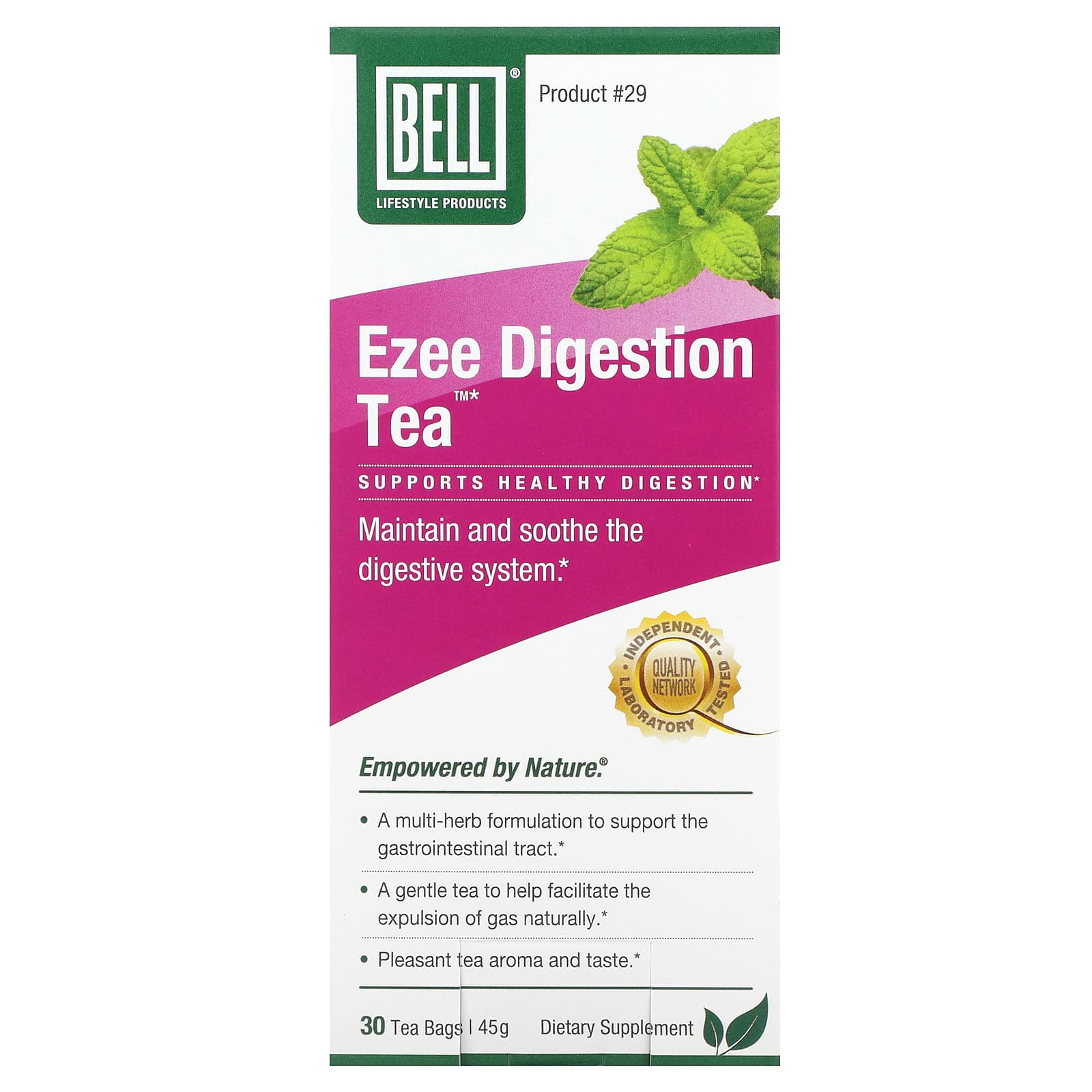 Bell Lifestyle Чай Ezee Digestion 30 чайных пакетиков 45 г 1990₽