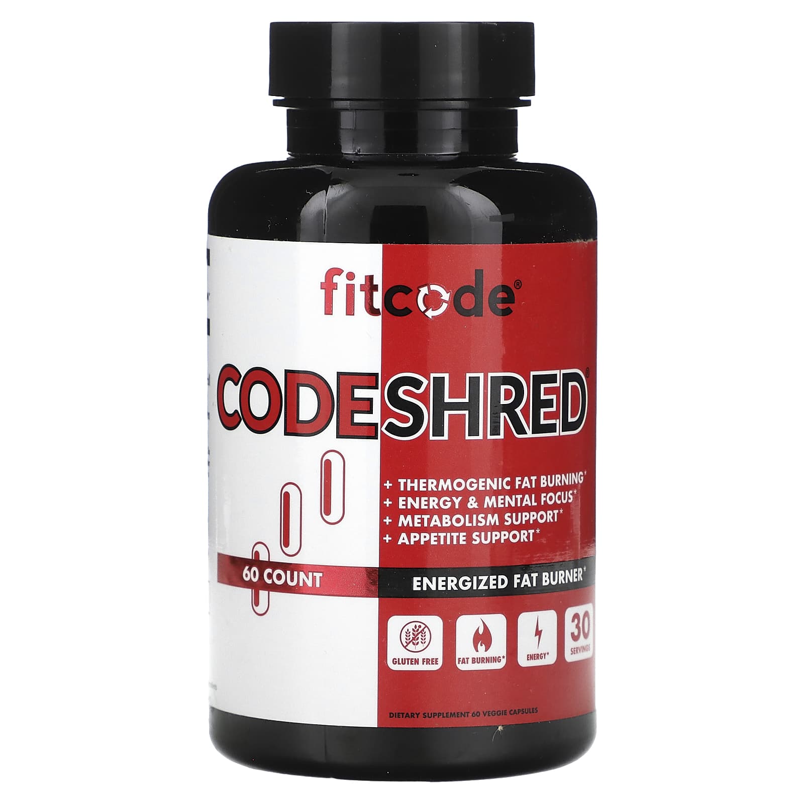 fitcode CodeShred 60 растительных капсул 1790₽