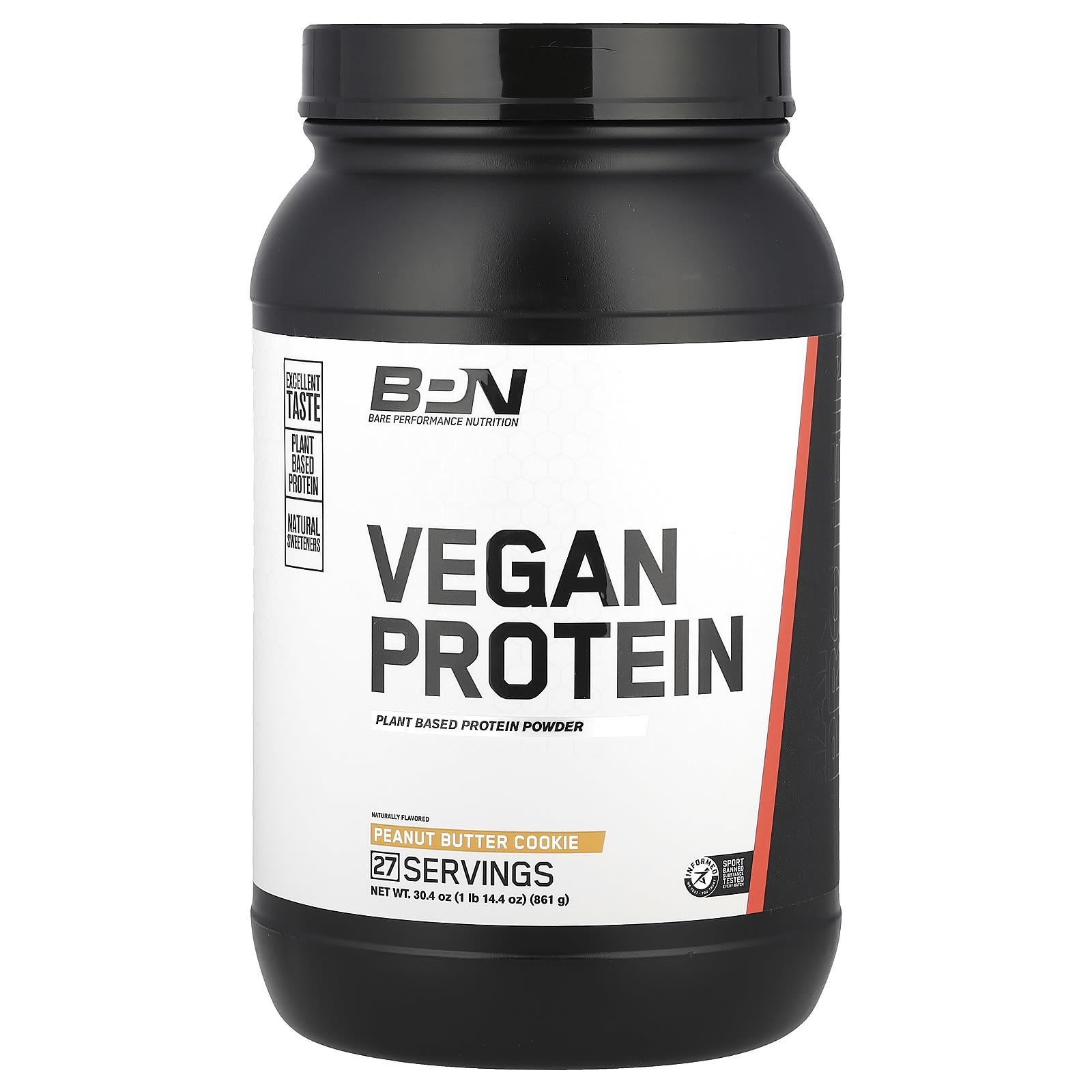 BPN, Vegan Protein, печенье с арахисовой пастой, 862 г (1 фунт)