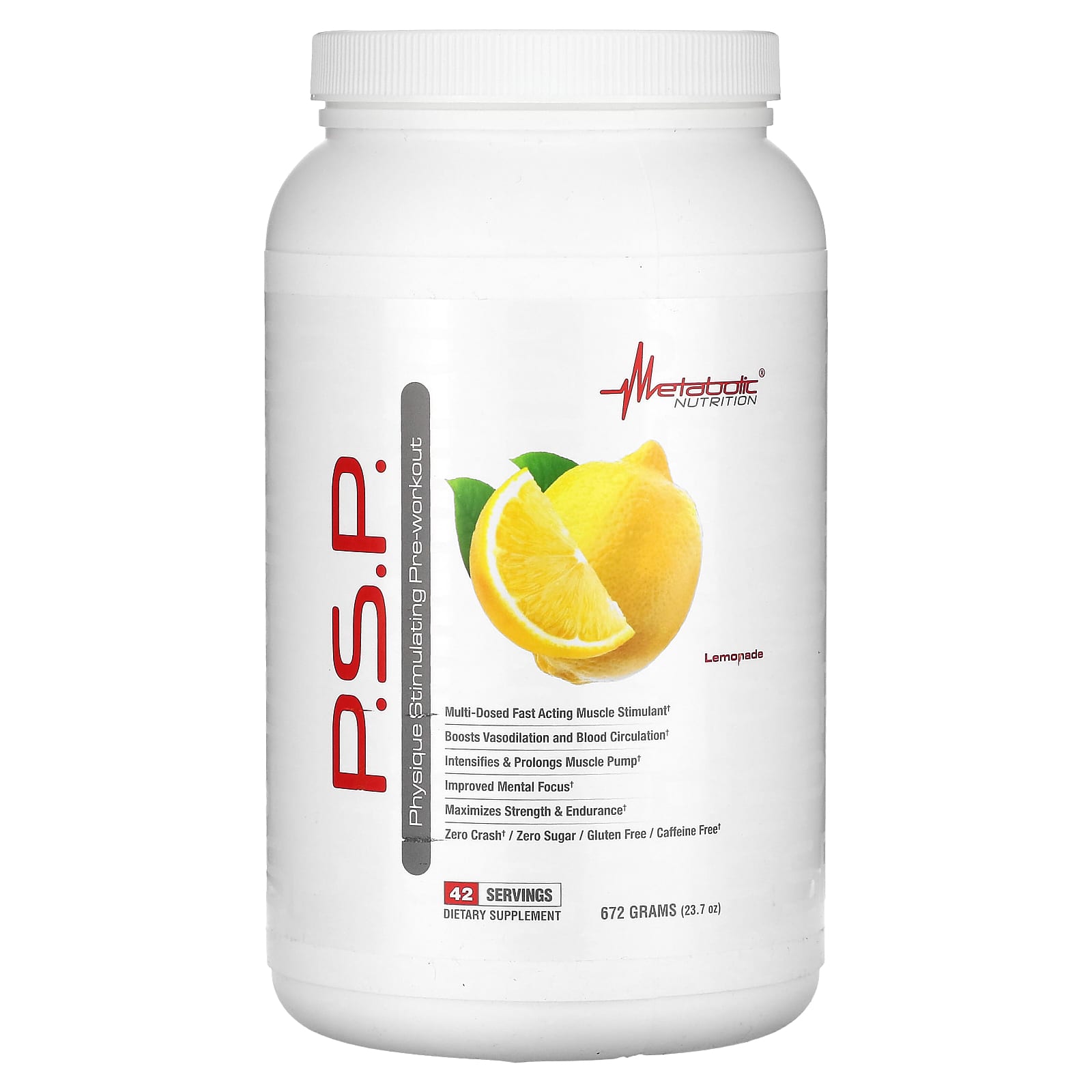 Metabolic Nutrition PSP Physique стимулирующий предтренировку лимонад 672 г 237 унции 10490₽