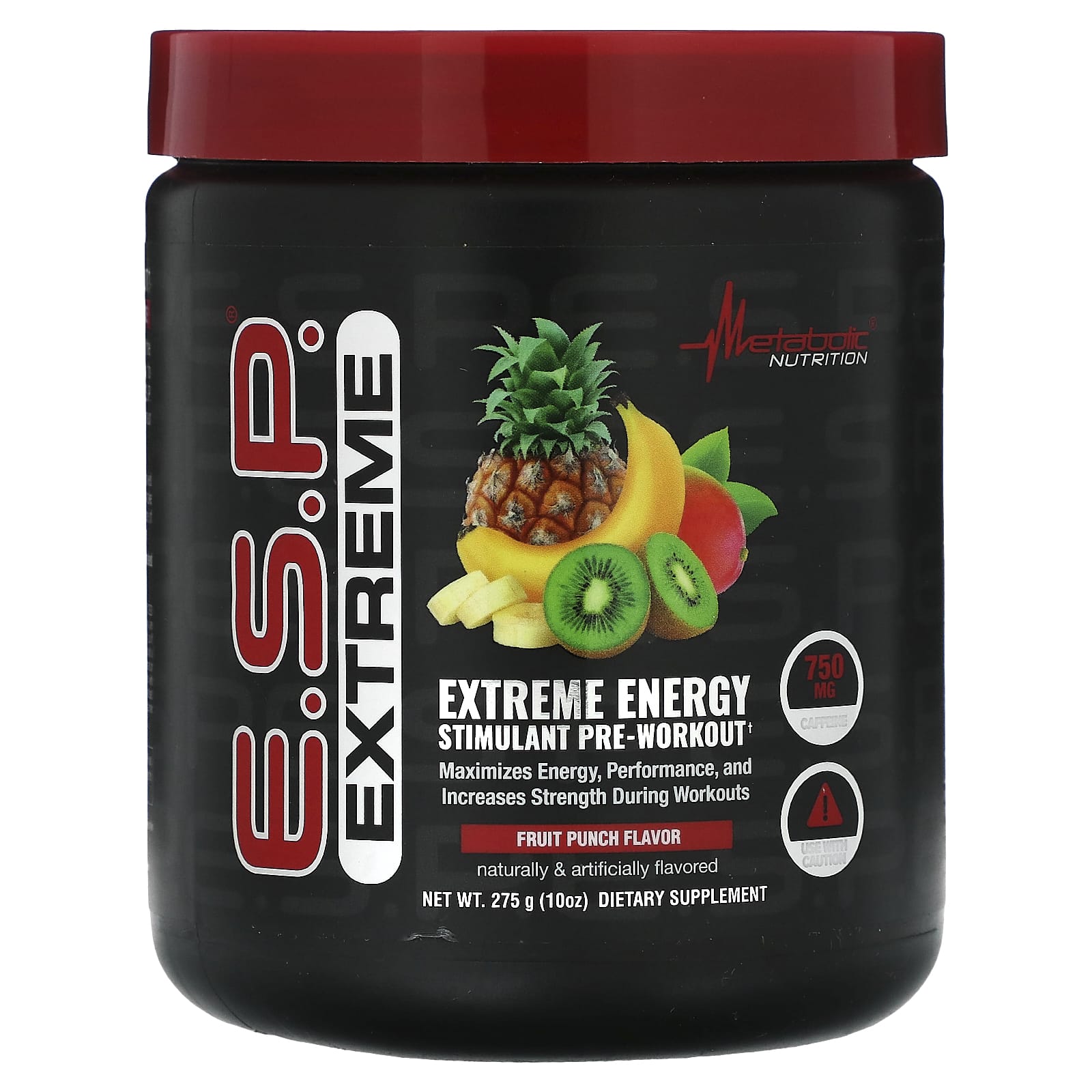 Metabolic Nutrition ESP Extreme Energy Stimulant перед тренировкой фруктовый пунш 275 г 10 унций 7590₽