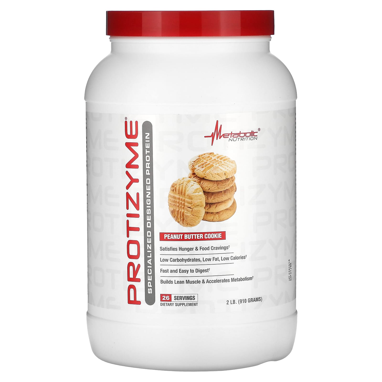 Metabolic Nutrition Protizyme Specialized Designed Protein печенье с арахисовой пастой 910 г 2 фунта 9490₽