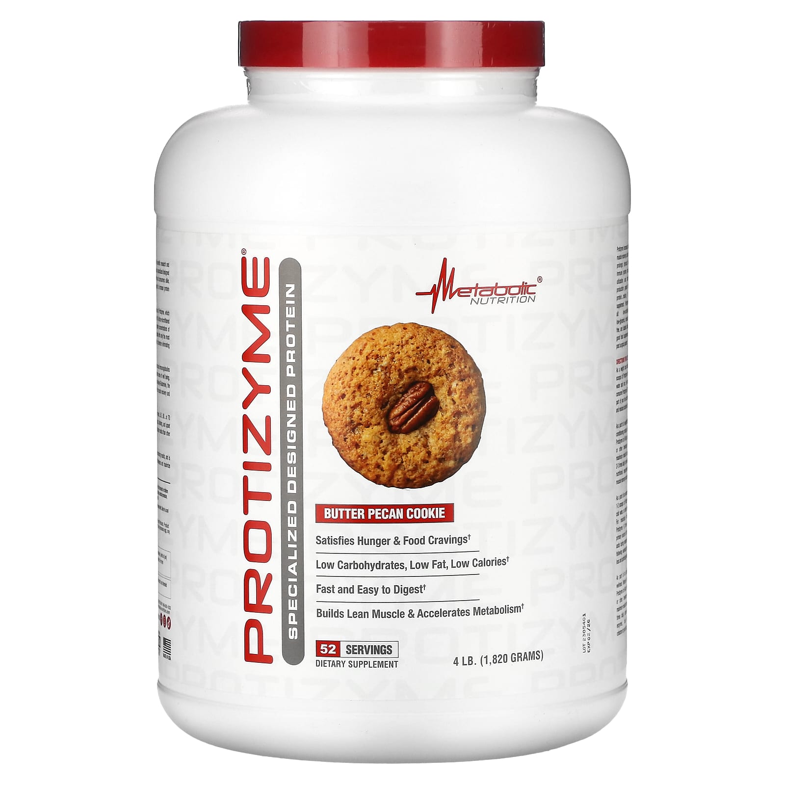 Metabolic Nutrition Protizyme Specialized Designed Protein печенье с пеканом 4 фунта 1820 г 17090₽
