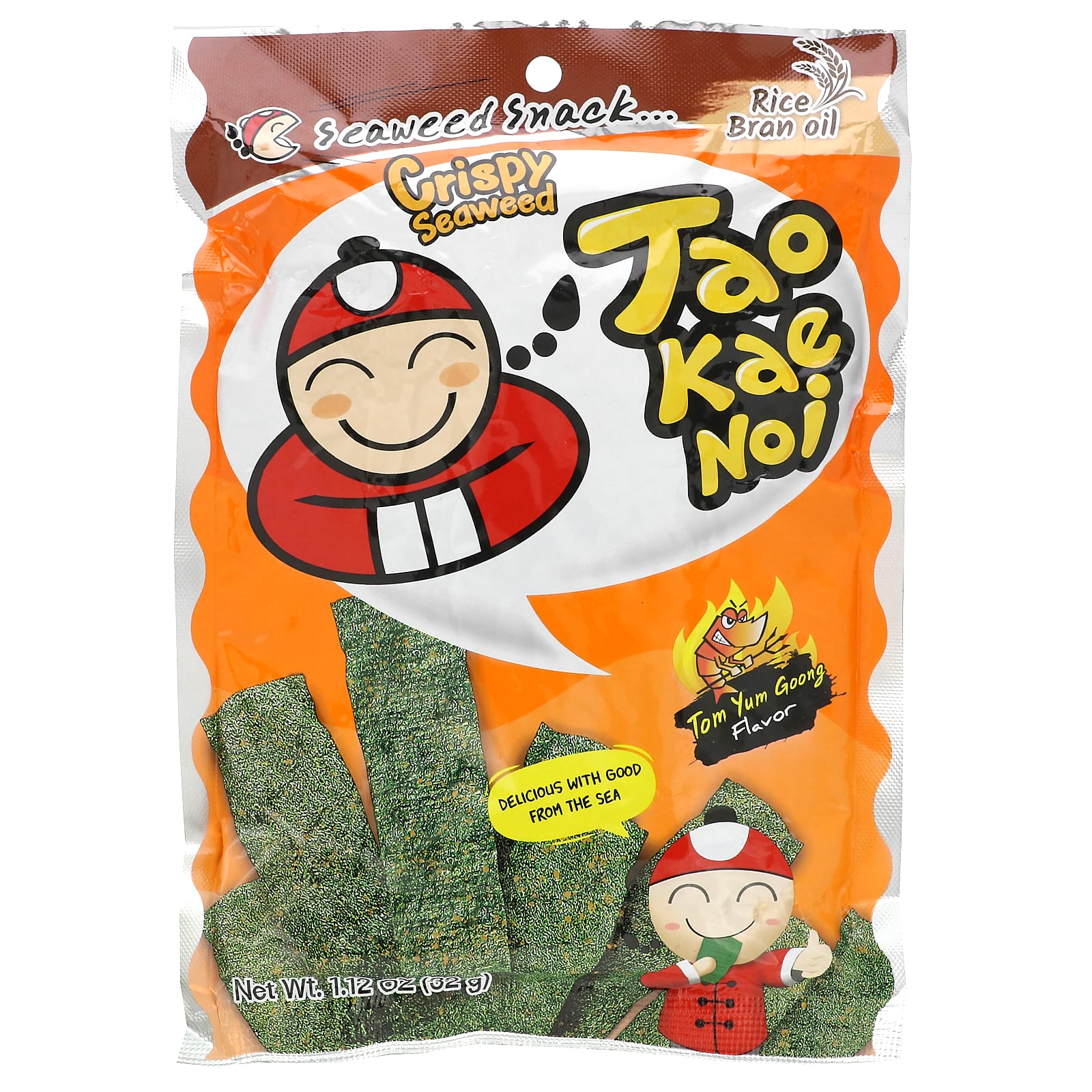 Tao Kae Noi Crispy Seaweed Snack Tom Yum Goong 32 г 112 унции 1390₽