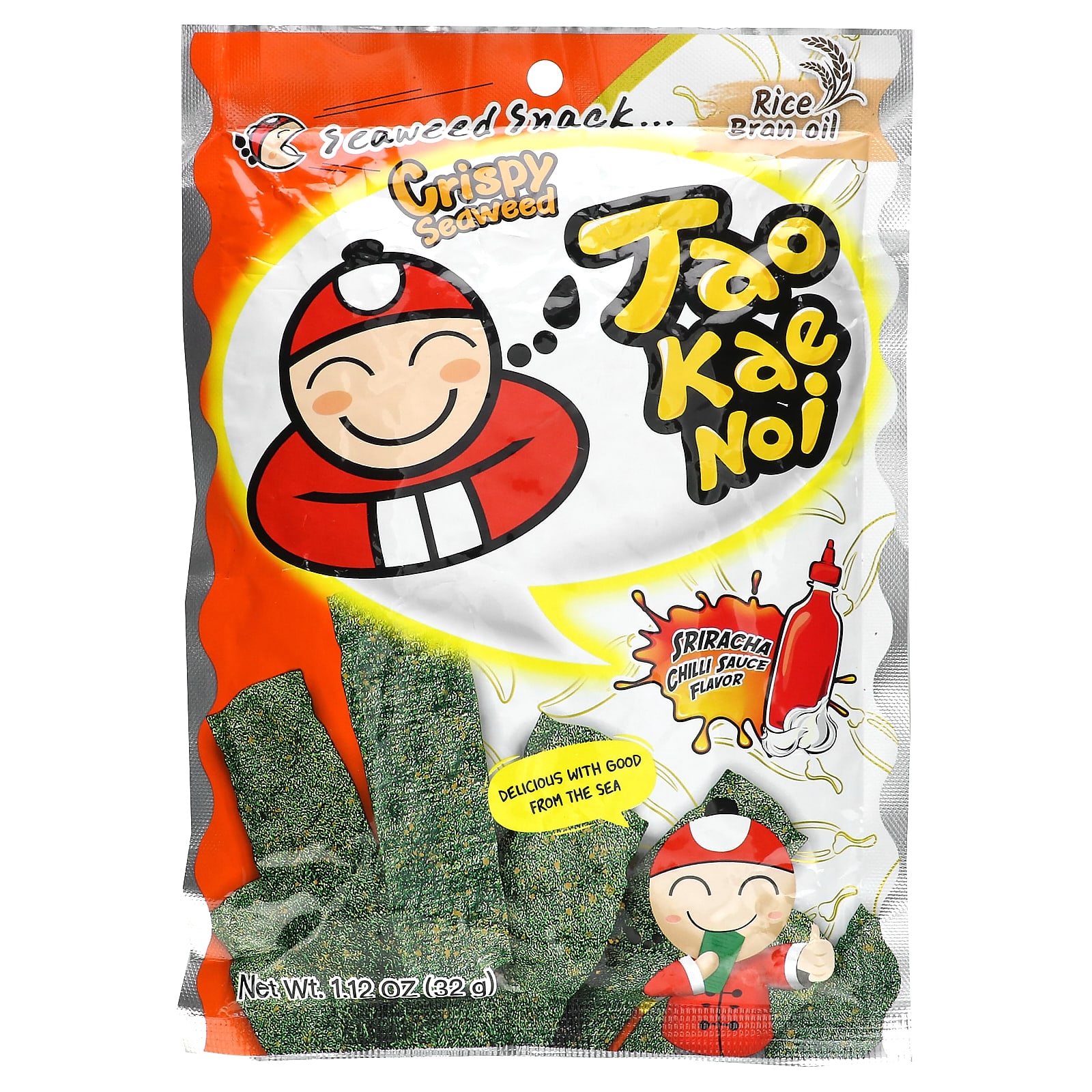 Tao Kae Noi Crispy Seaweed Snack соус шрирача 32 г 112 унции 1390₽