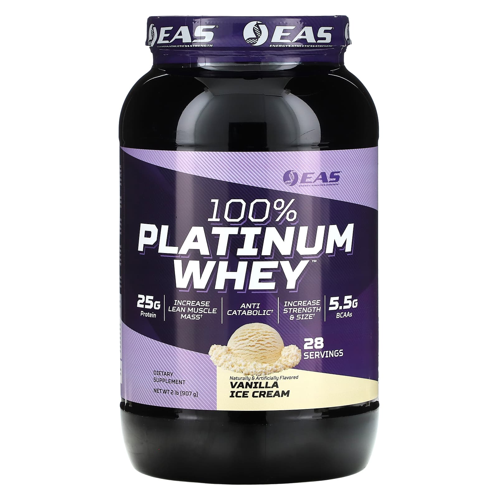 EAS 100 Platinum Whey ванильное мороженое 907 г 2 фунта 17090₽