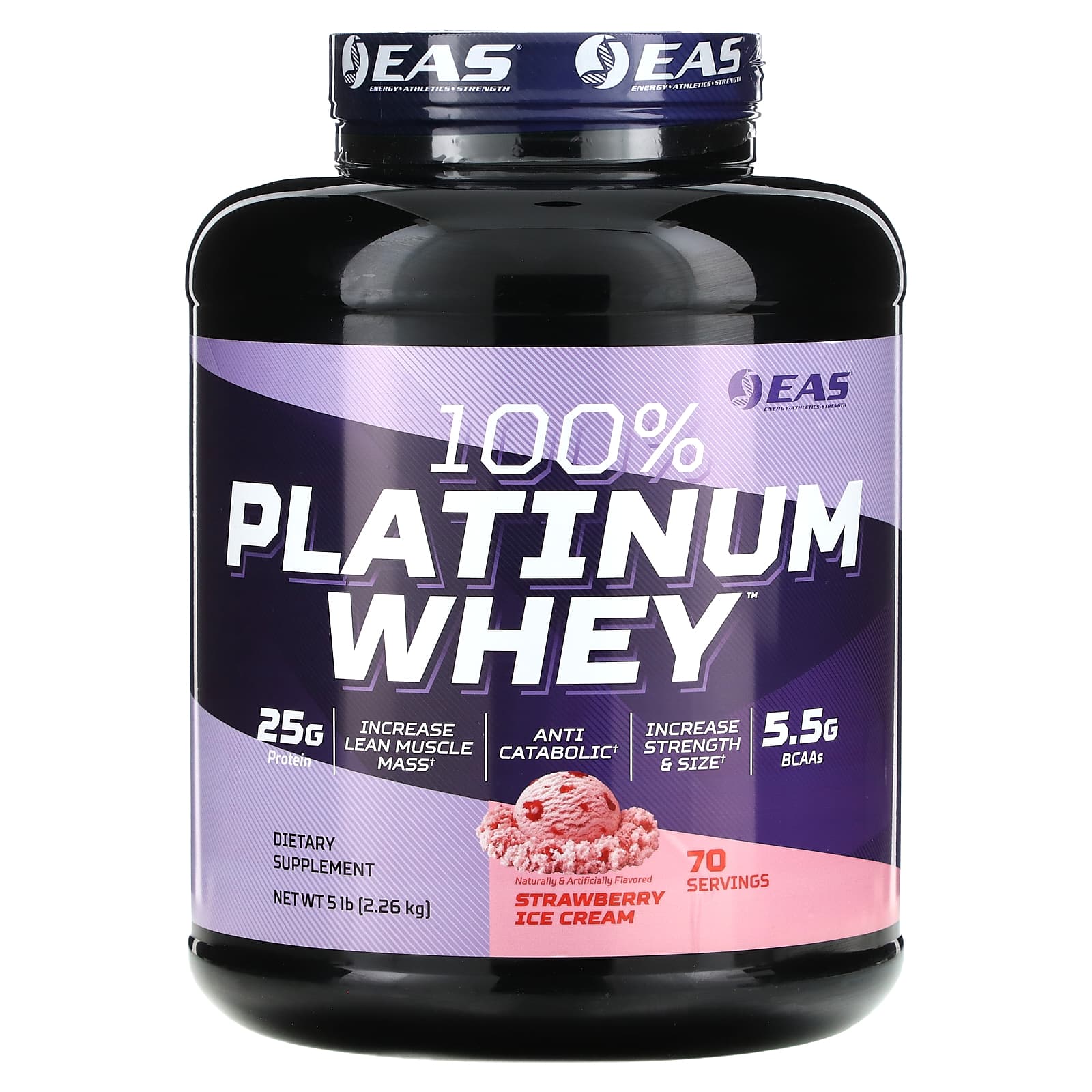 EAS 100 Platinum Whey клубничное мороженое 226 кг 5 фунтов 17090₽