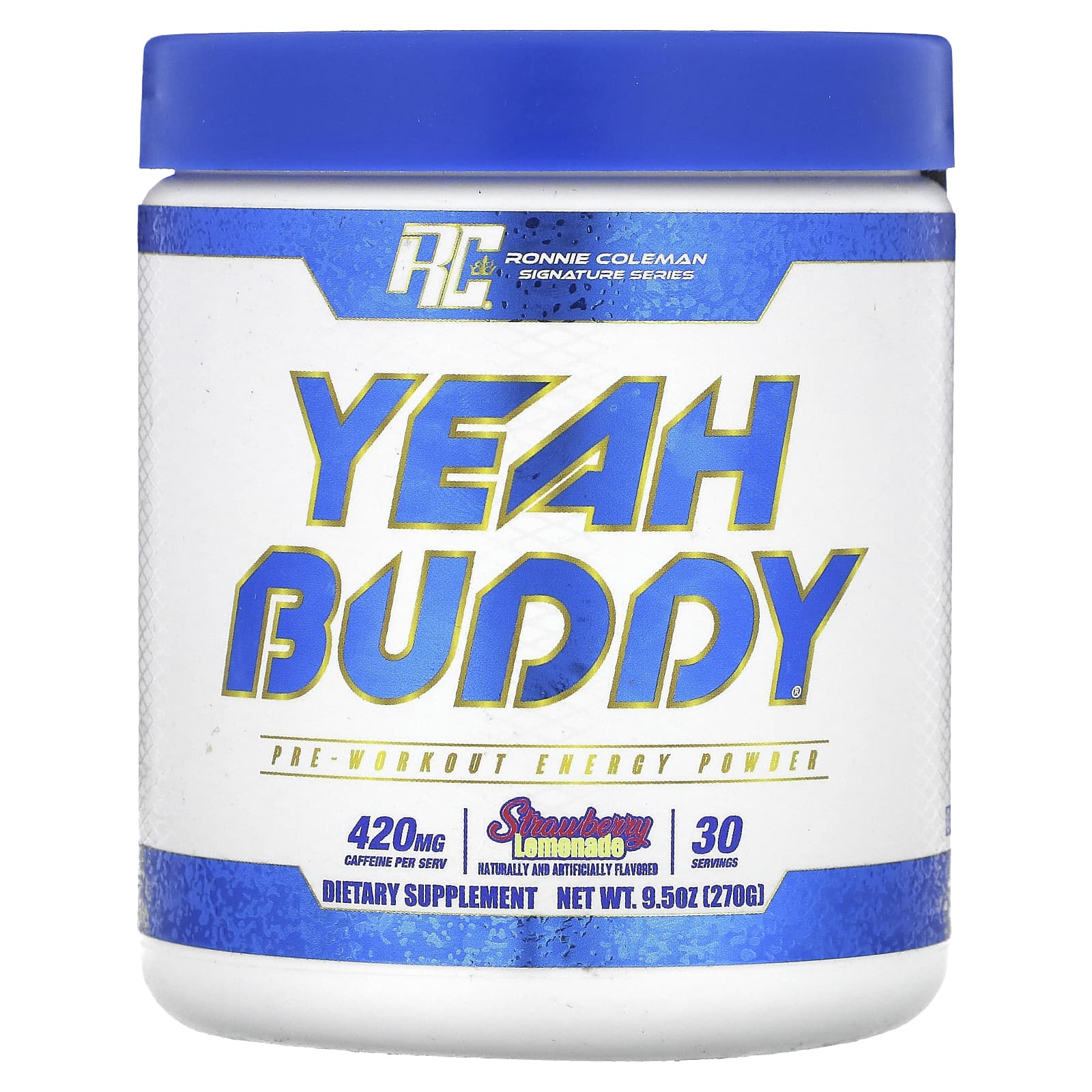 Ronnie Coleman Signature Series Yeah Buddy энергетический порошок перед тренировкой клубничный лимонад 270 г 95 унции 5690₽