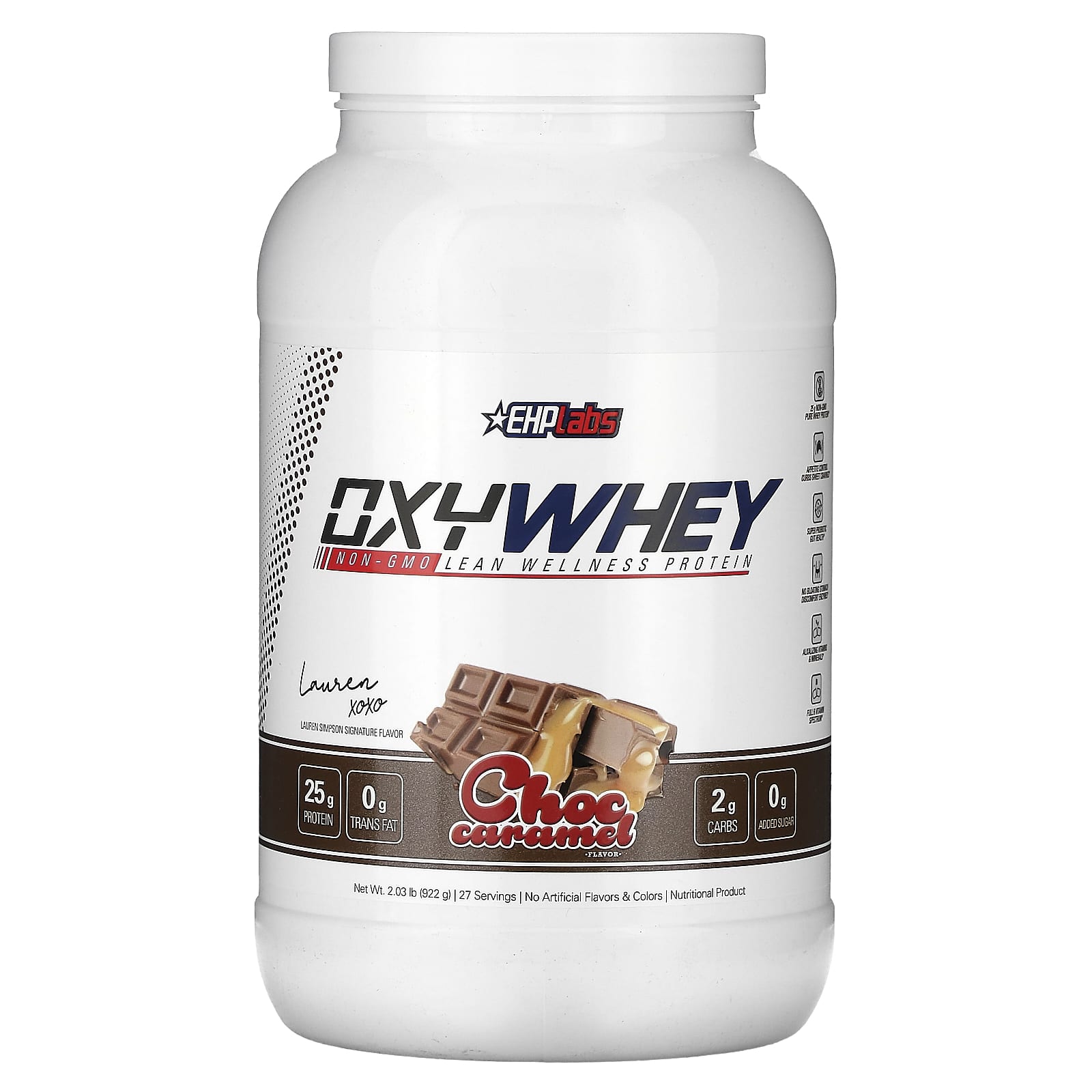 EHPlabs OxyWhey Lean Wellness Protein шоколад и карамель 922 г 203 фунта 8590₽