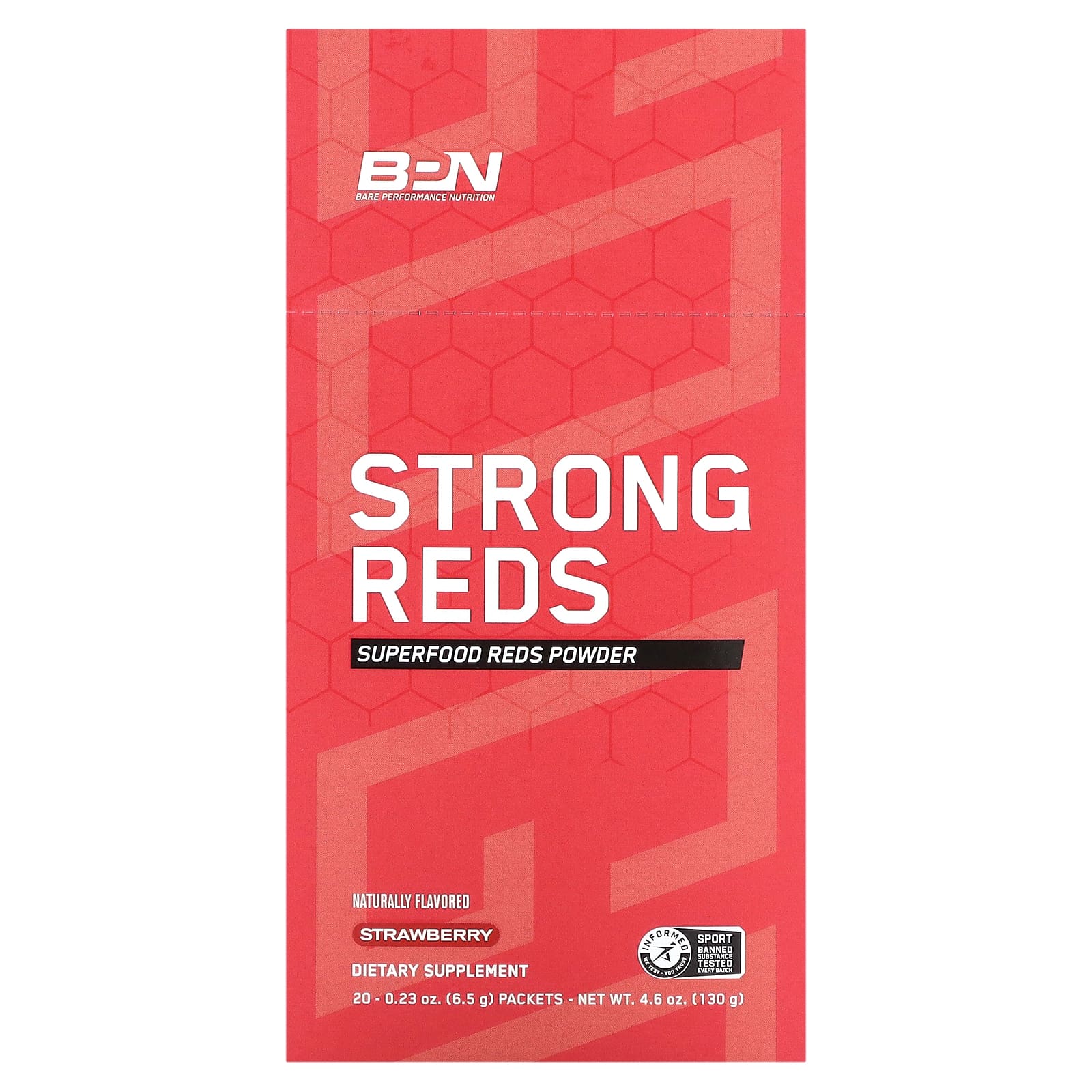 BPN Strong Reds Superfood Reds порошок клубника 20 пакетиков по 65 г 023 унции 8590₽