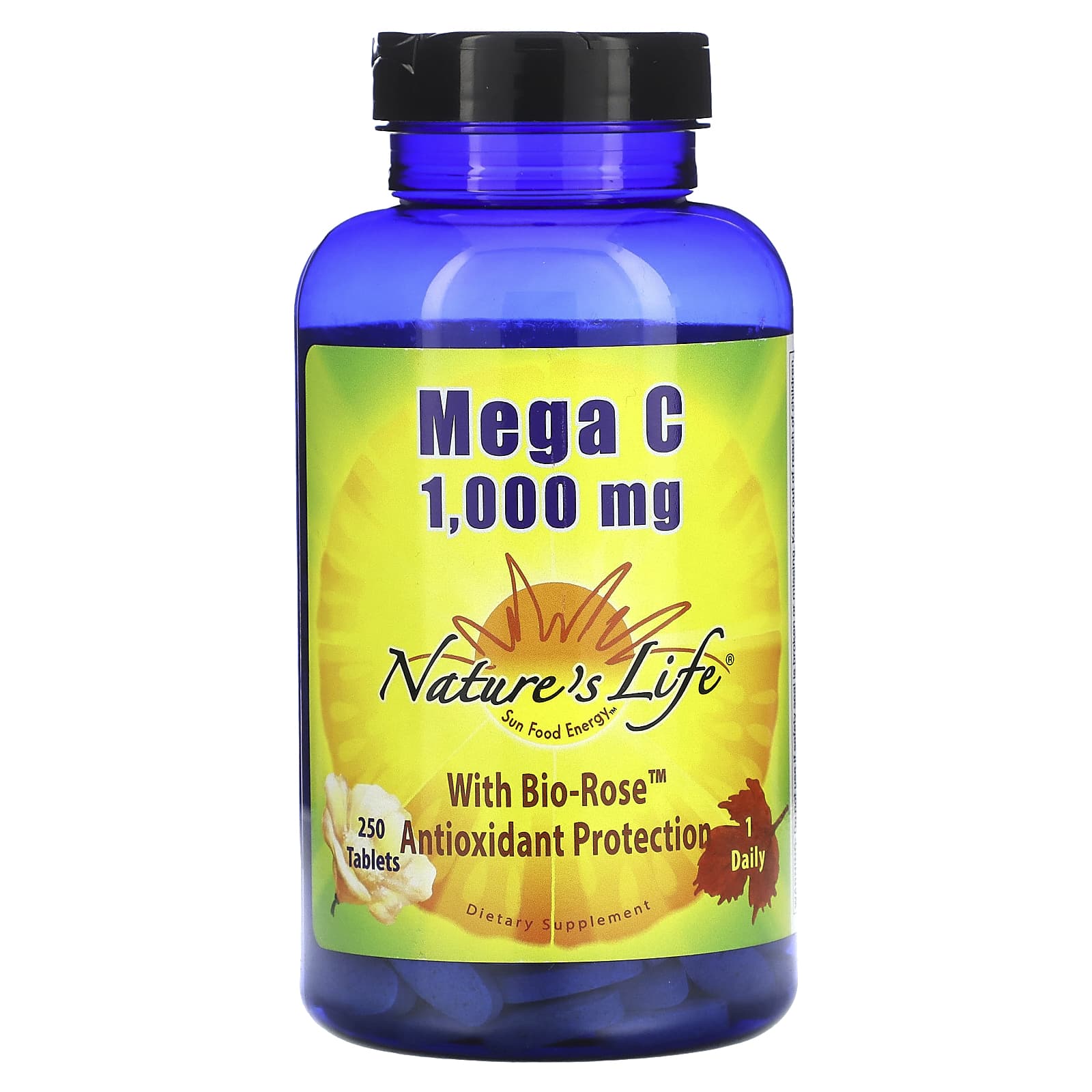 Natures Life Mega C с био-розой 1000 мг 250 таблеток 4890₽