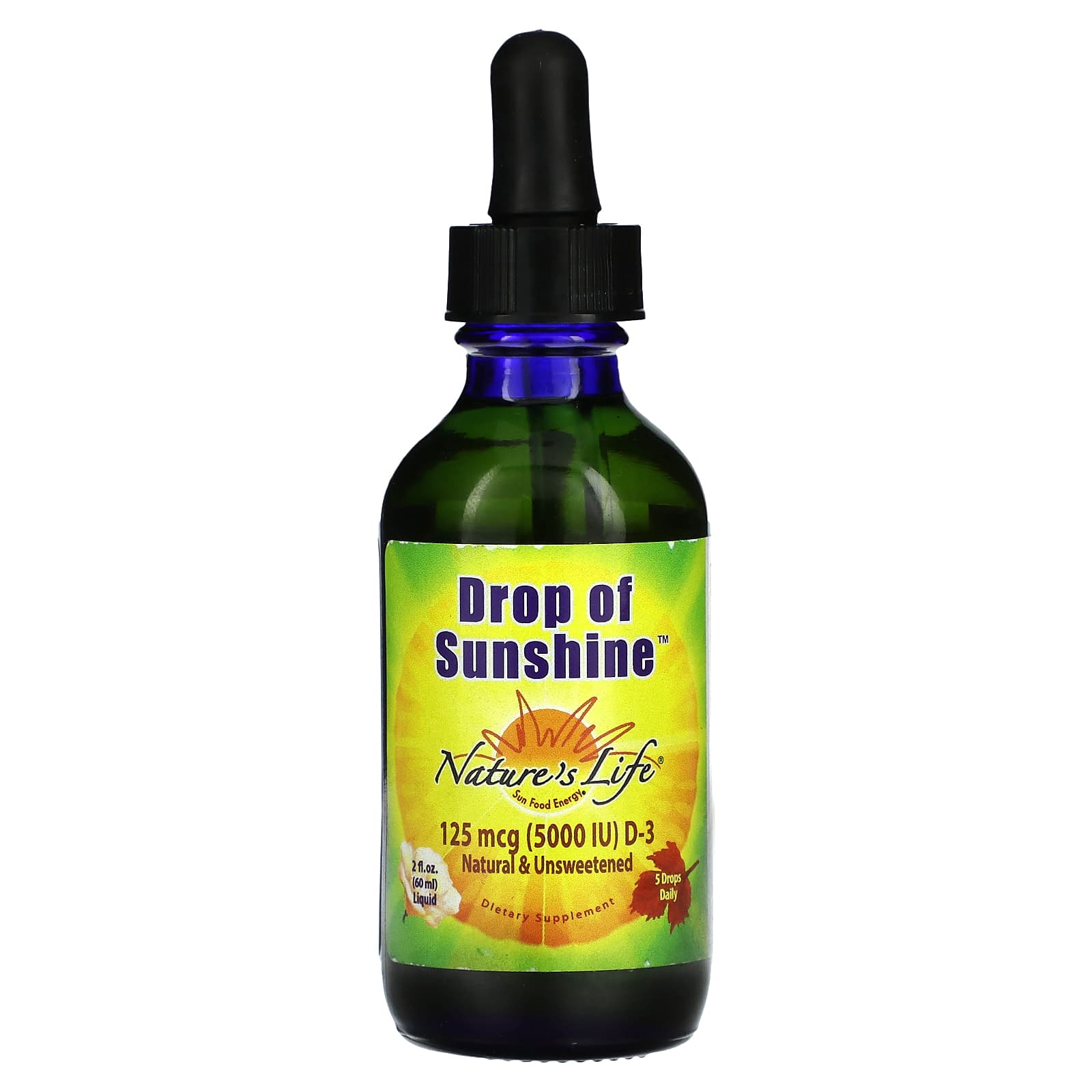 Natures Life Drop Of Sunshine 125 мкг 5000 МЕ 60 мл 2 жидк Унции 3290₽