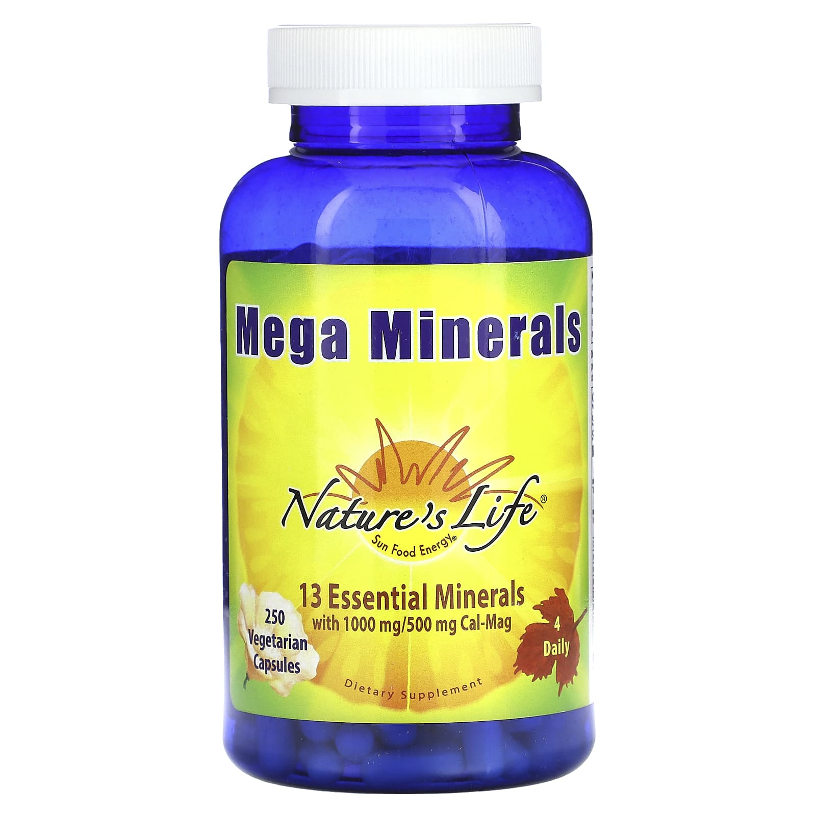 Natures Life Mega Minerals 250 вегетарианских капсул 4990₽