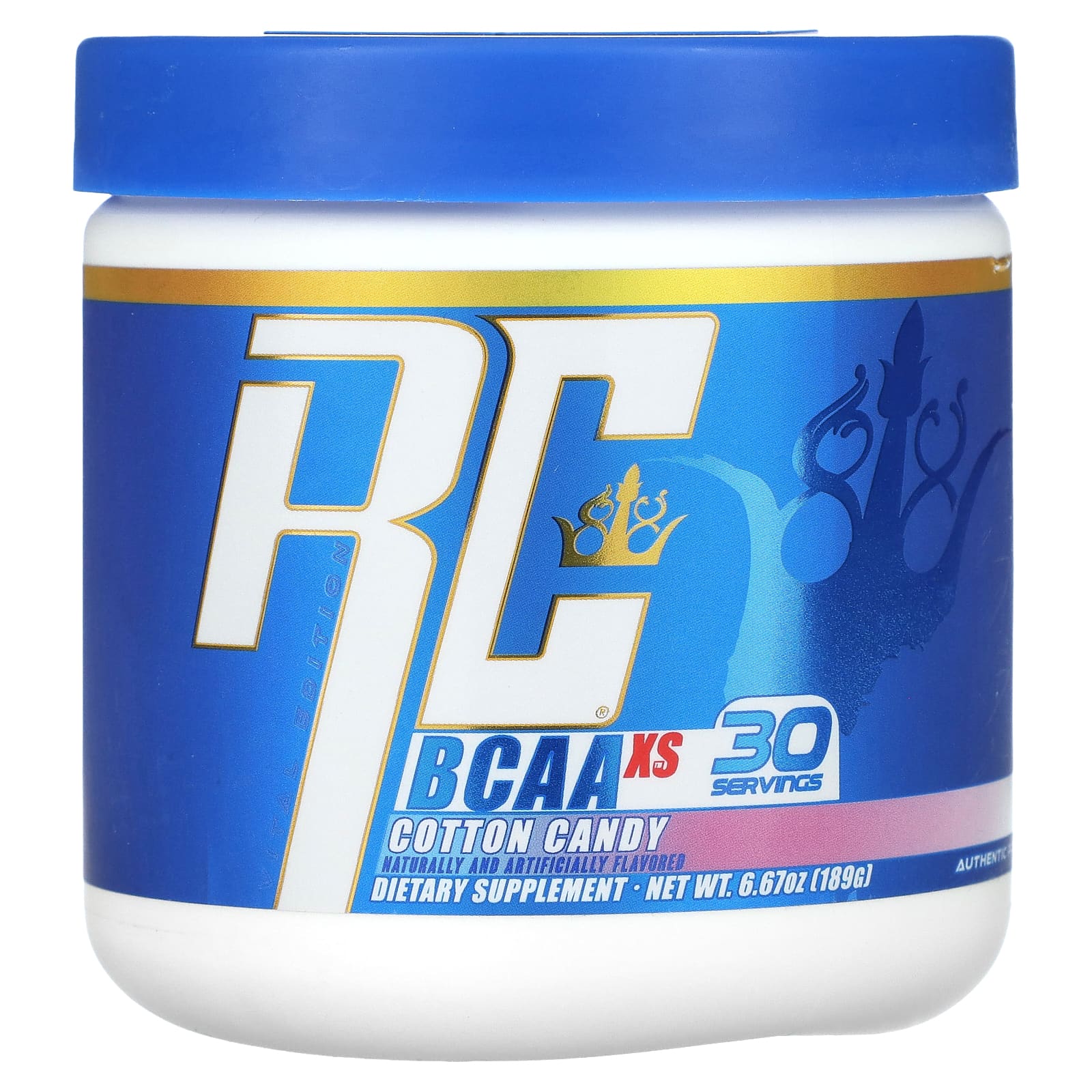 Ronnie Coleman Vital Series аминокислоты с разветвленной цепью BCAA Health со вкусом сладкой ваты 189 г 667 унции 2590₽