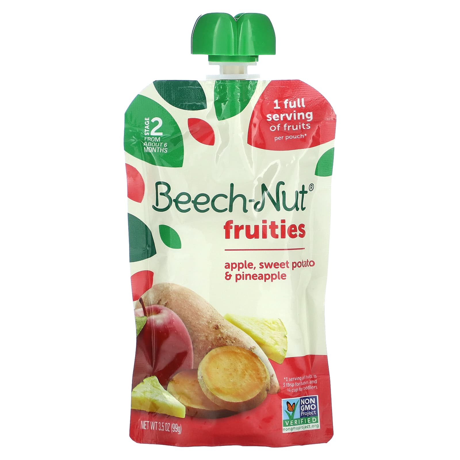 Beech-Nut Фрукты от 6 месяцев яблоко батат и ананас 99 г 35 унции 1390₽