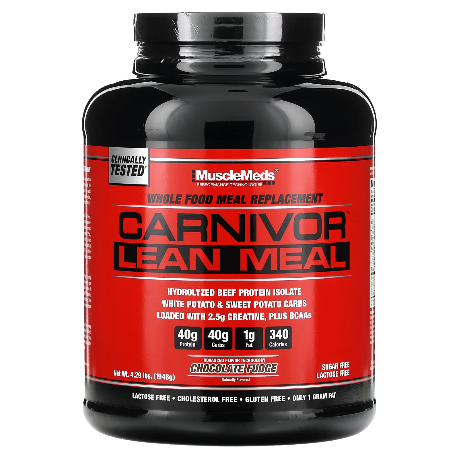 MuscleMeds Carnivor Lean Meal со вкусом шоколадной помадки 1948 г 429 фунта 9090₽