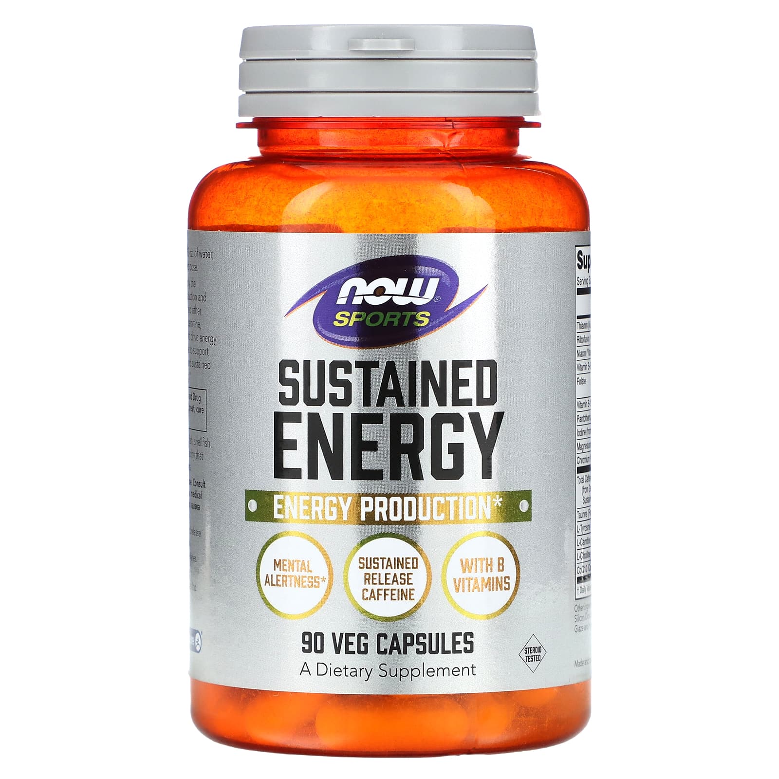 NOW Foods Sustained Energy 90 растительных капсул 3490₽