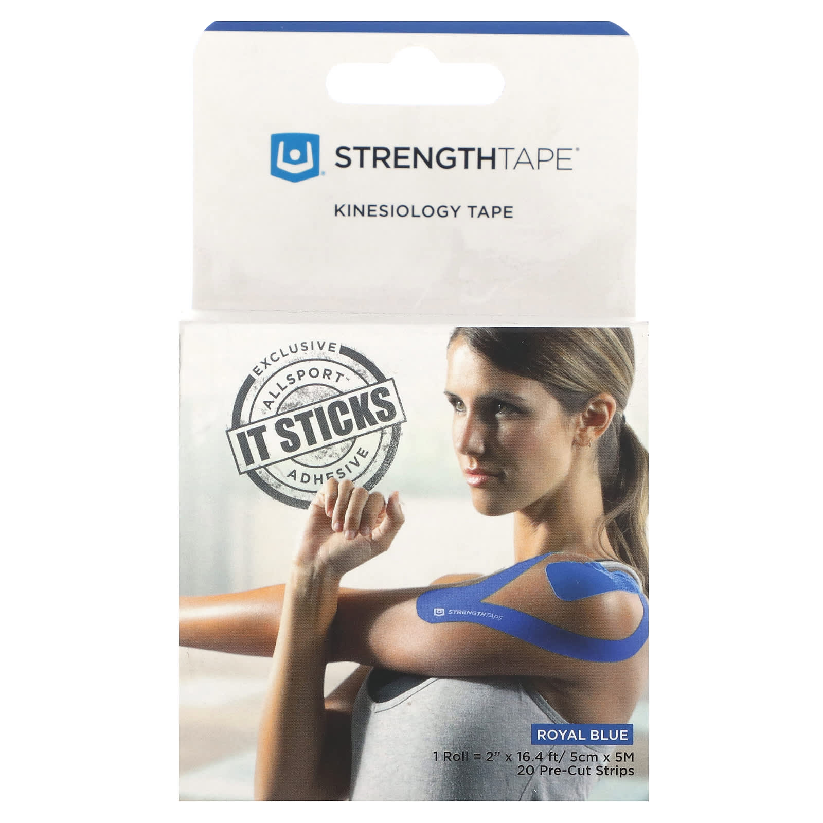 Strengthtape Kinesiology Tape темно-синий 20 предварительно нарезанных полосок 1890₽