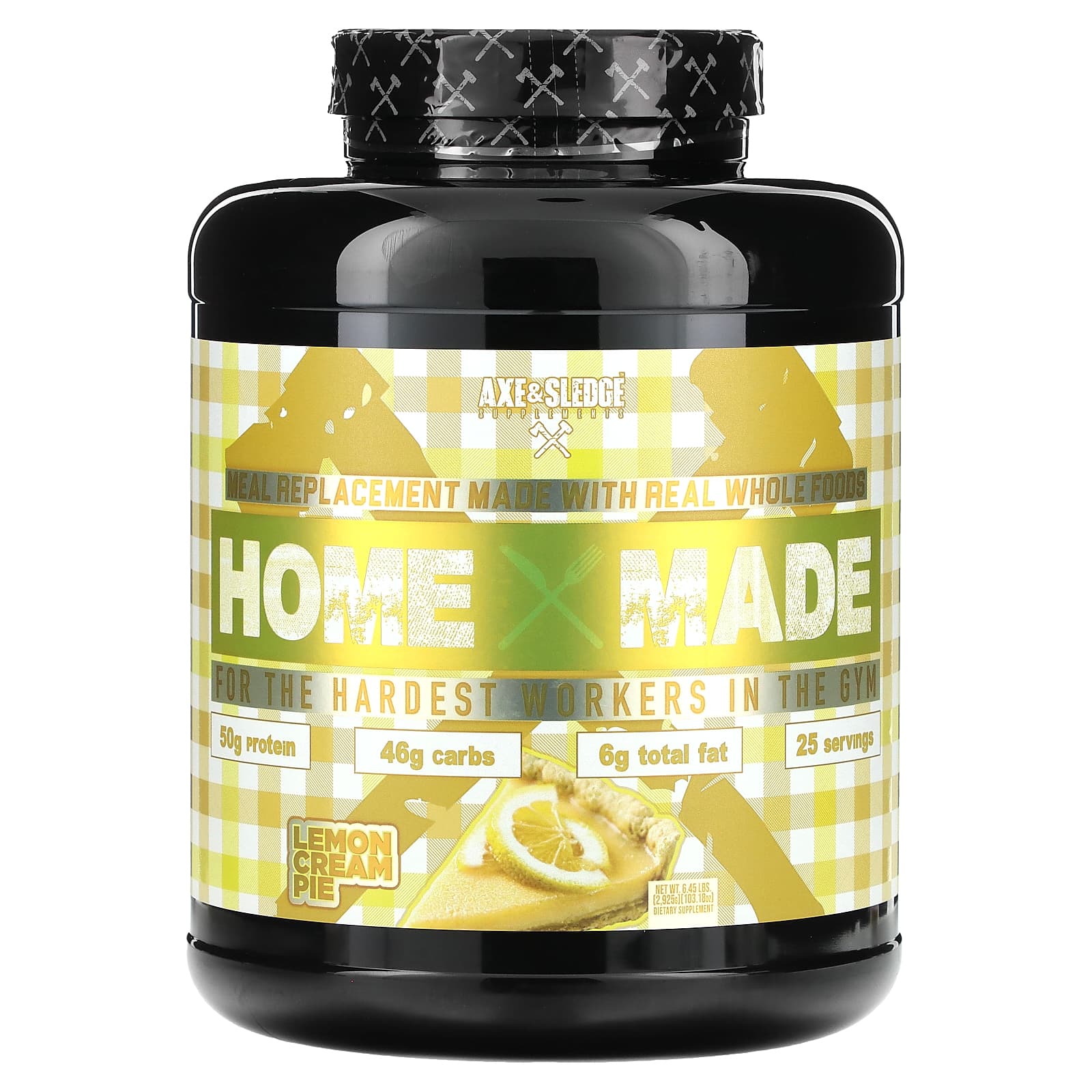 Axe - Sledge Supplements, Home Made, заменитель пищи, лимонный пирог с кремом, 2925 г (6,45 фунта)