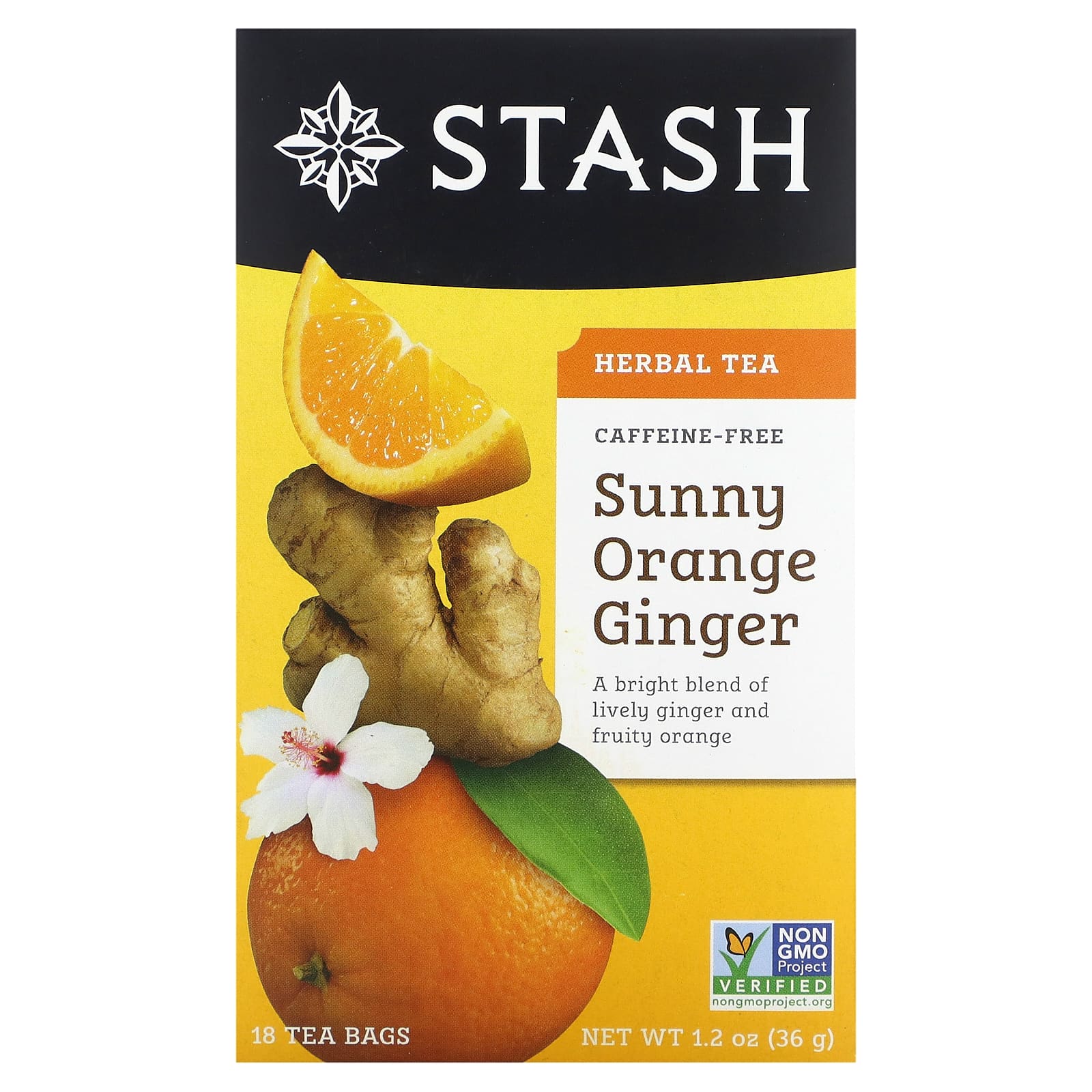 Stash Tea Herbal Tea солнечный апельсин и имбирь без кофеина 18 чайных пакетиков 36 г 12 унции 1590₽