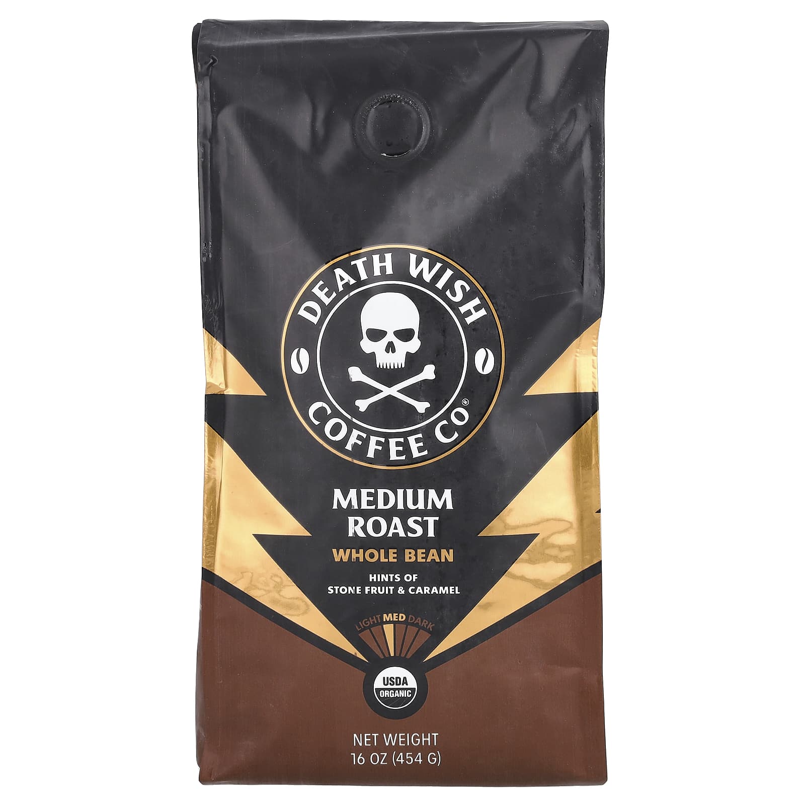 Death Wish Coffee Цельные бобы средней обжарки 454 г 16 унций 4090₽