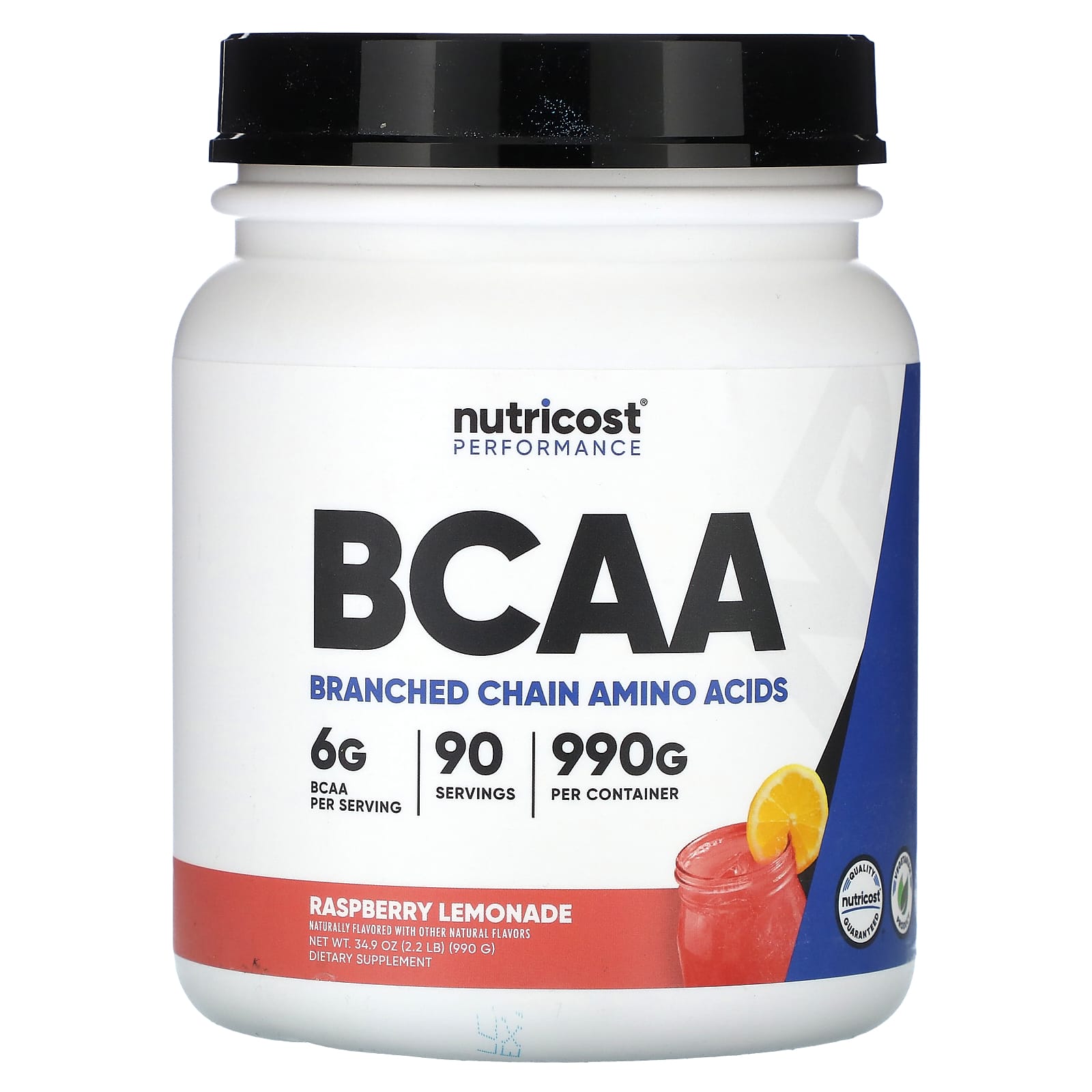 Nutricost Performance BCAA малиновый лимонад 990 г 22 фунта 7590₽