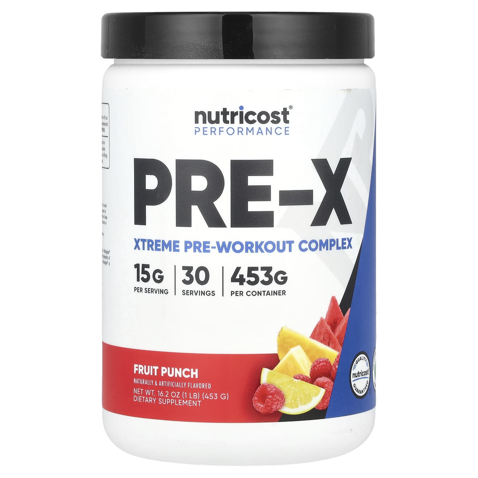 Nutricost Performance PRE-X предтренировочный комплекс Xtreme фруктовый пунш 453 г 1 фунт 4690₽