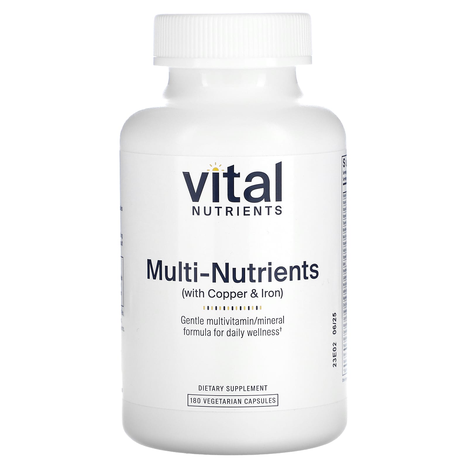 Vital Nutrients Мультиэлементы с медью и железом 180 вегетарианских капсул 8490₽