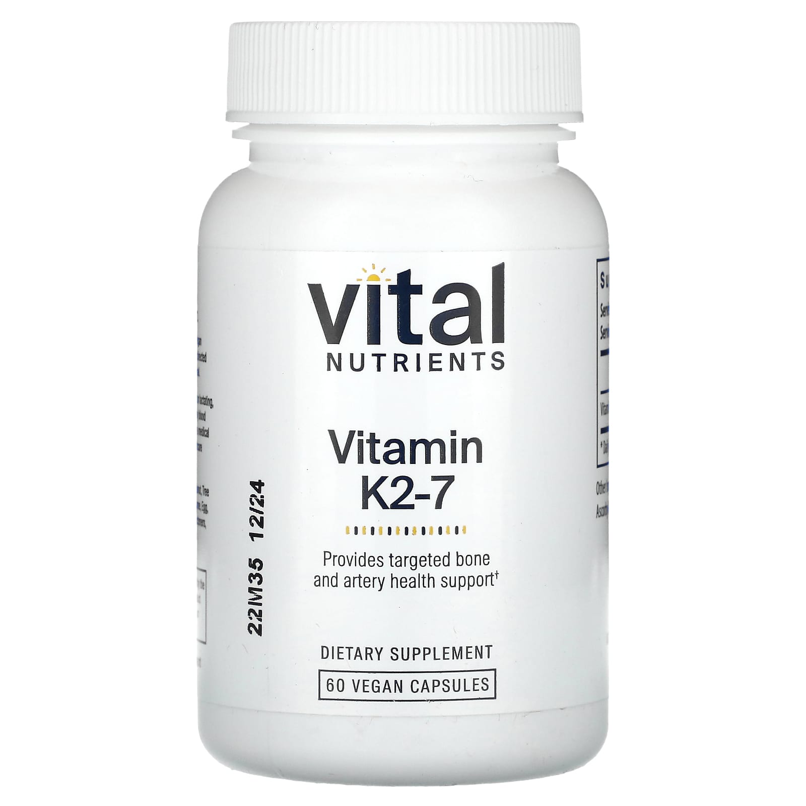 Vital Nutrients Витамин K2-7 60 веганских капсул 6090₽