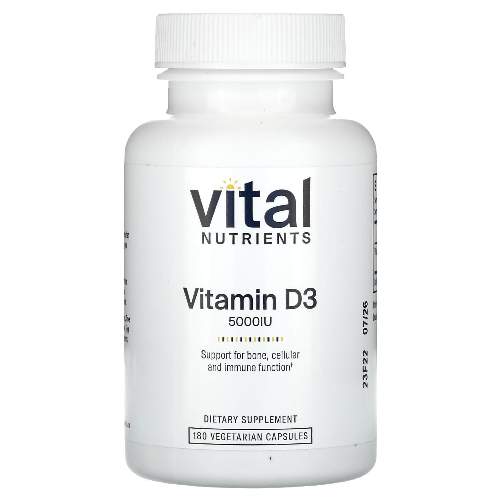 Vital Nutrients Витамин D3 5000 МЕ 180 вегетарианских капсул 8490₽