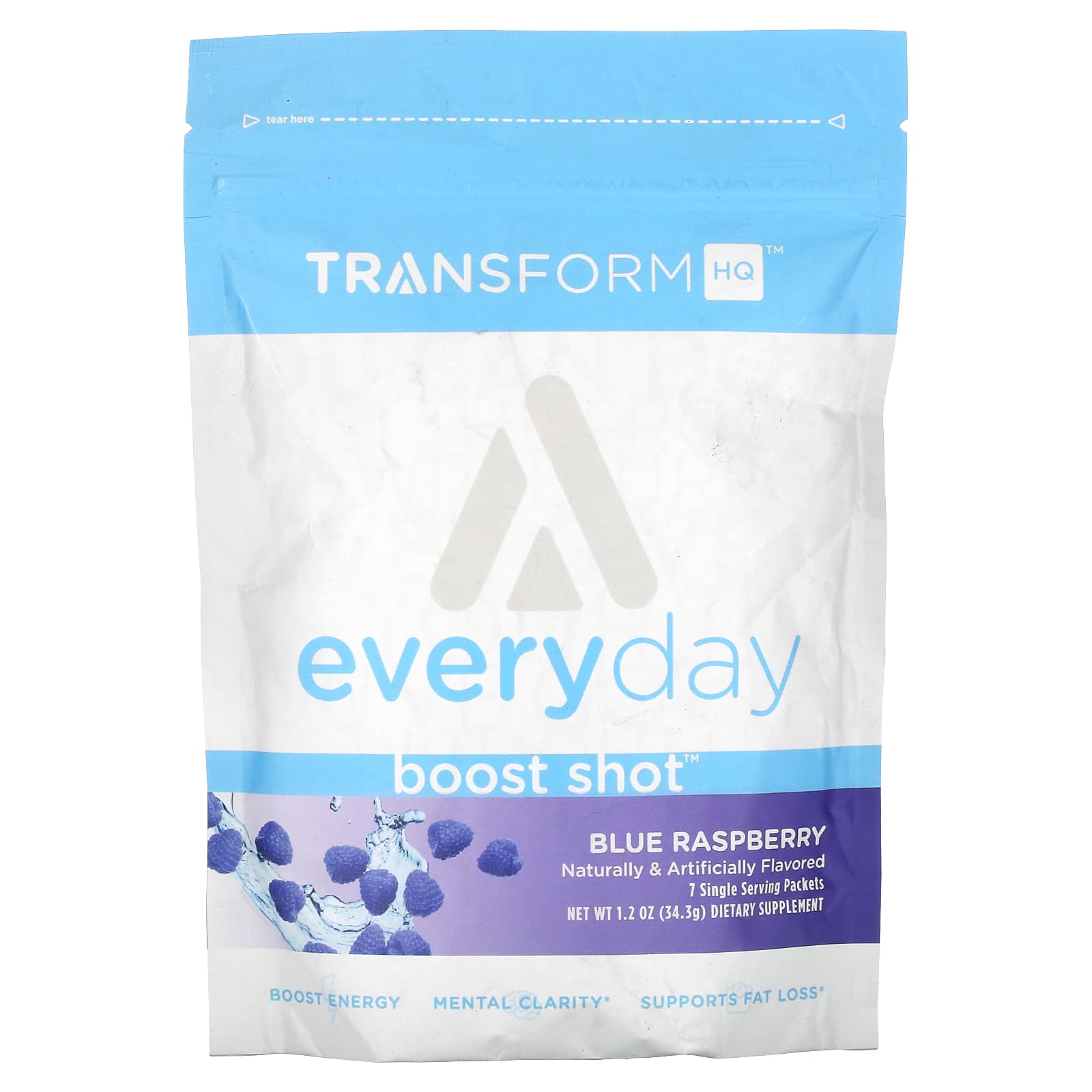TransformHQ Everyday Boost Shot голубая малина 343 г 12 унции 2090₽