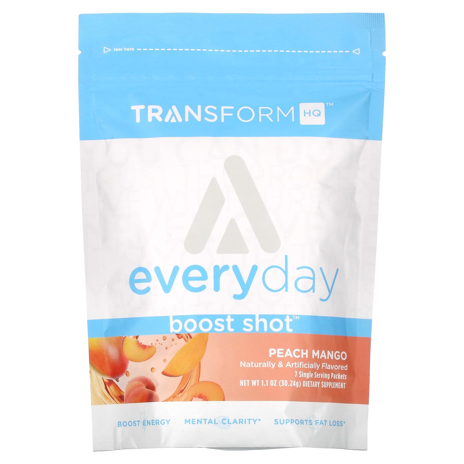 TransformHQ Everyday Boost Shot персик и манго 3024 г 11 унции 2090₽