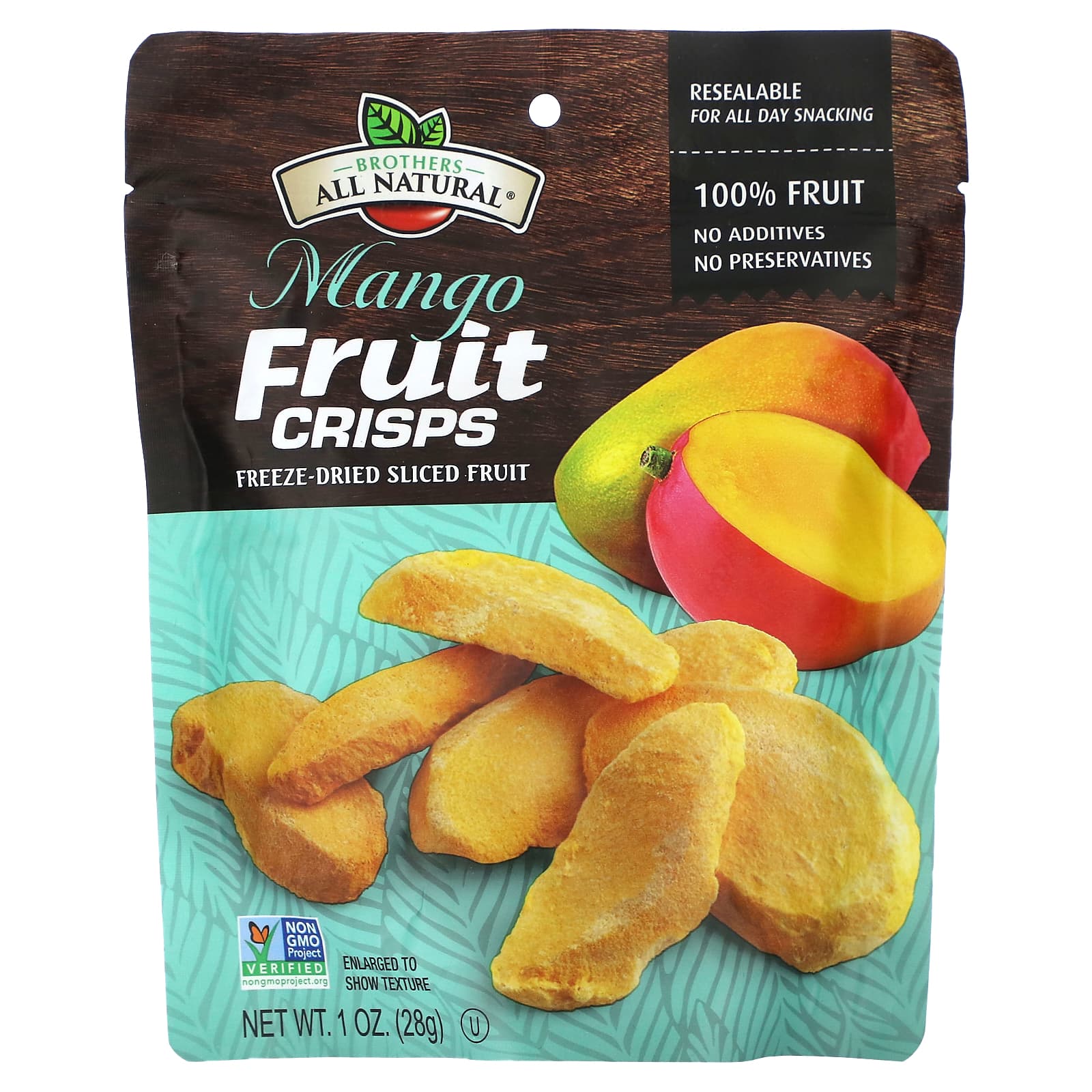 Brothers-All-Natural Fruit Crisps манго 28 г 1 унция 1590₽