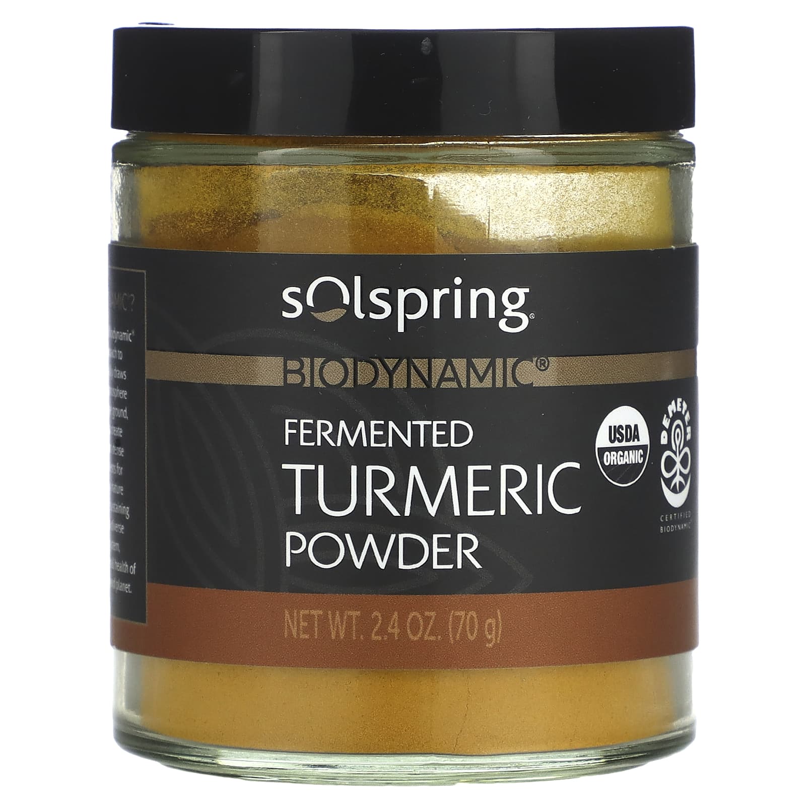 Dr Mercola Solspring Biodynamic Organic Fermented Turmeric Powder 24 oz 70 g 6290₽