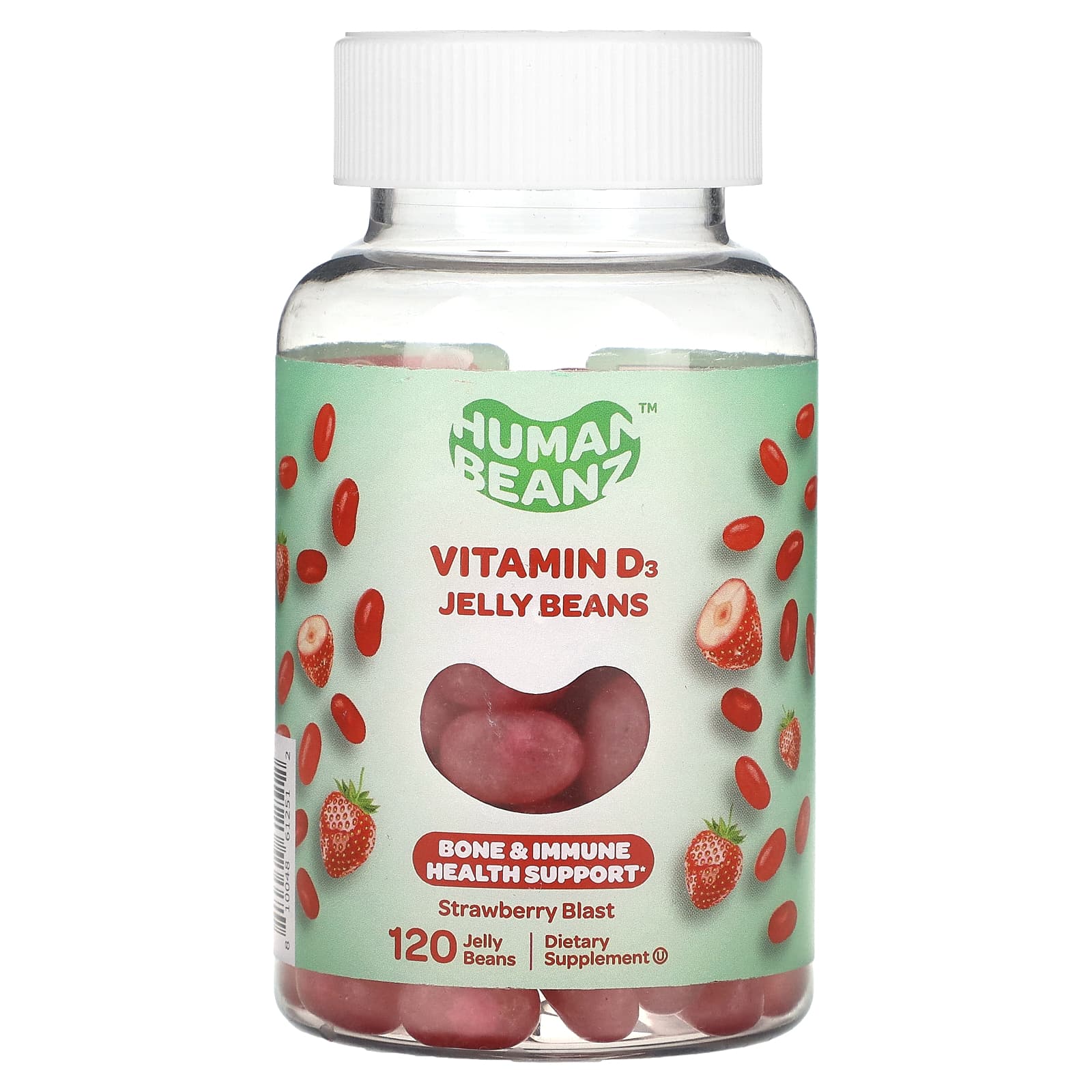 Human Beanz желейные бобы с витамином D3 со вкусом клубники 120 желейных бобов 2490₽