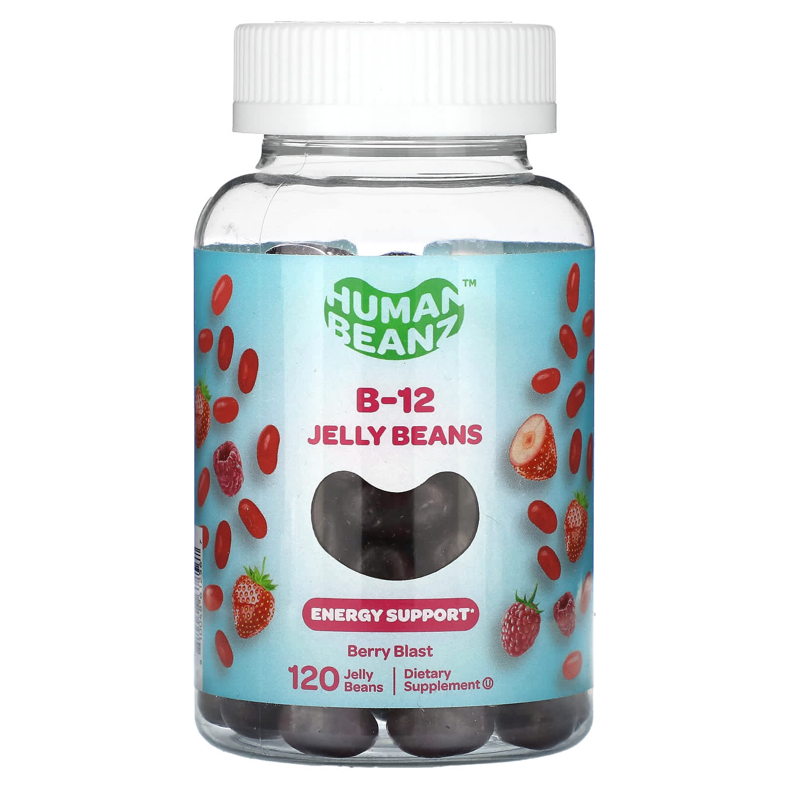 Human Beanz B-12 Jelly Beans со вкусом ягод 120 желейных бобов 2090₽