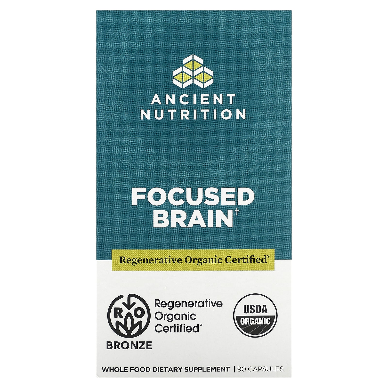Ancient Nutrition Focused Brain мозг 90 капсул 6490₽