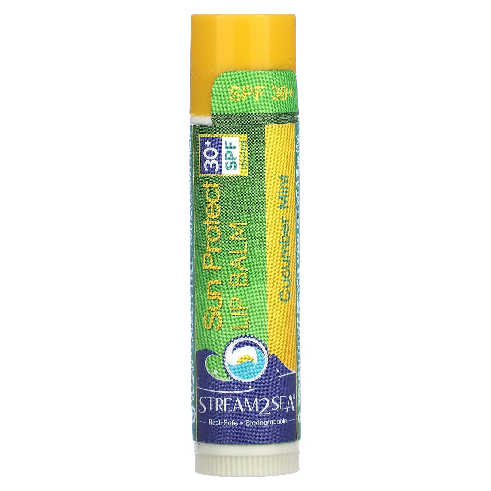 Stream2Sea Sun Protect бальзам для губ SPF 30 огуречная мята 4 г 015 унции 1690₽