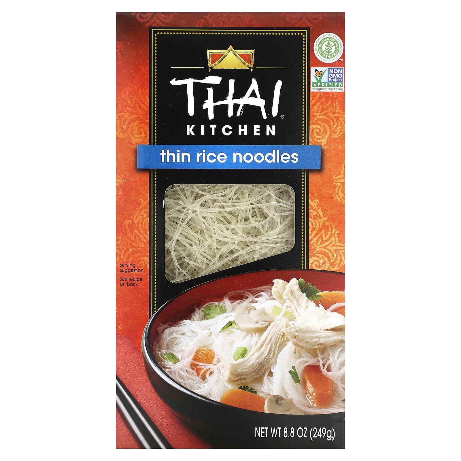 Thai Kitchen тонкая рисовая лапша 249 г 88 унции 1690₽