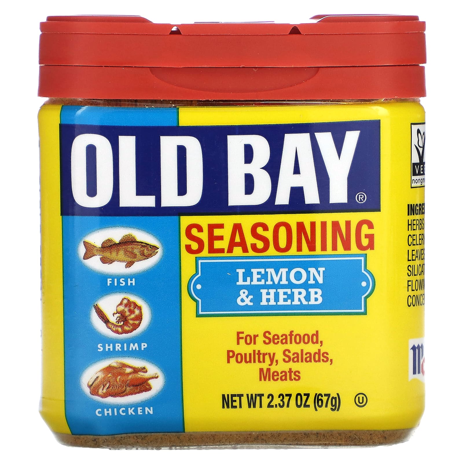 Old Bay приправа лимон и травы 67 г 237 унции 1490₽